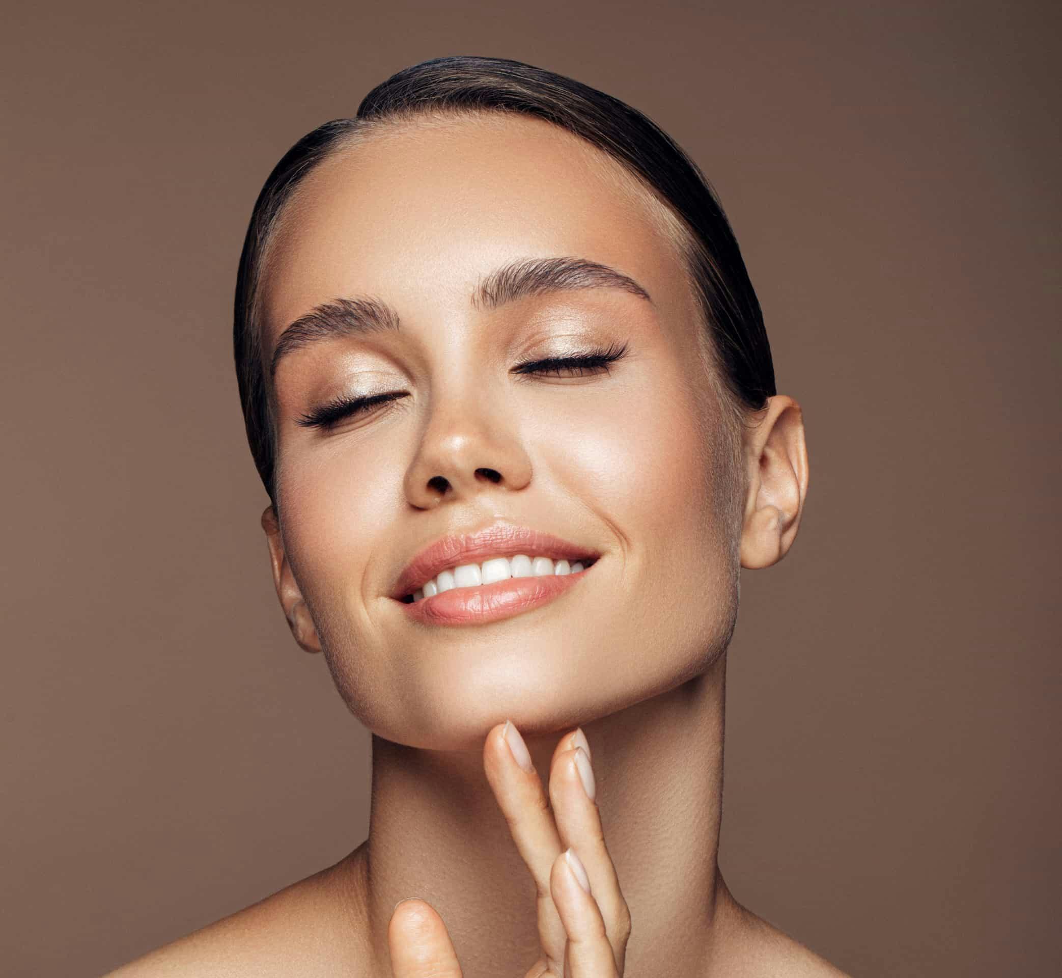 Close up of woman smiling