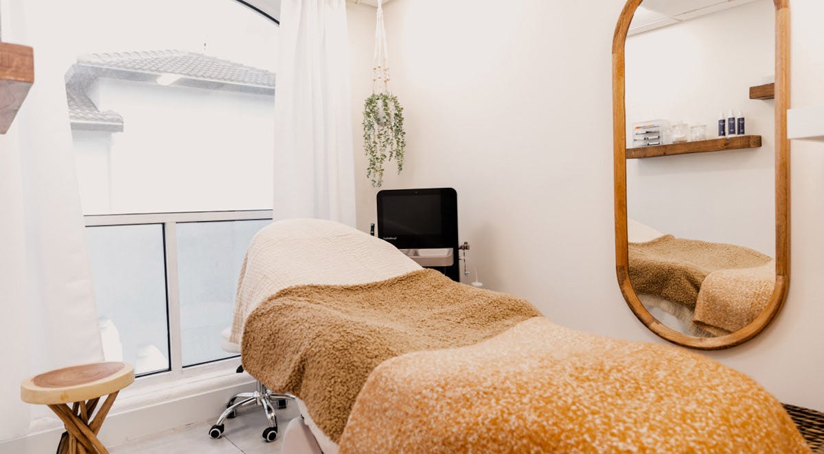 beige decorated treatment room