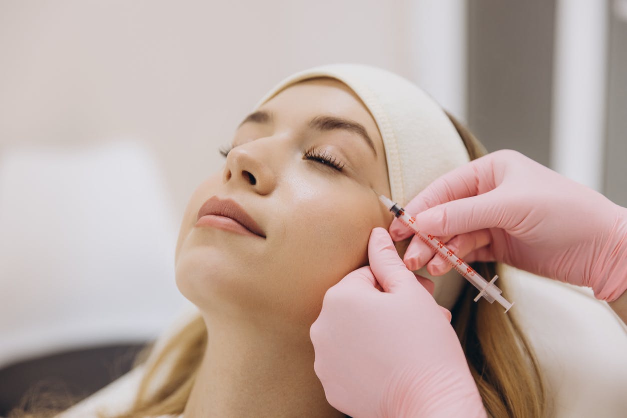 woman getting Botox