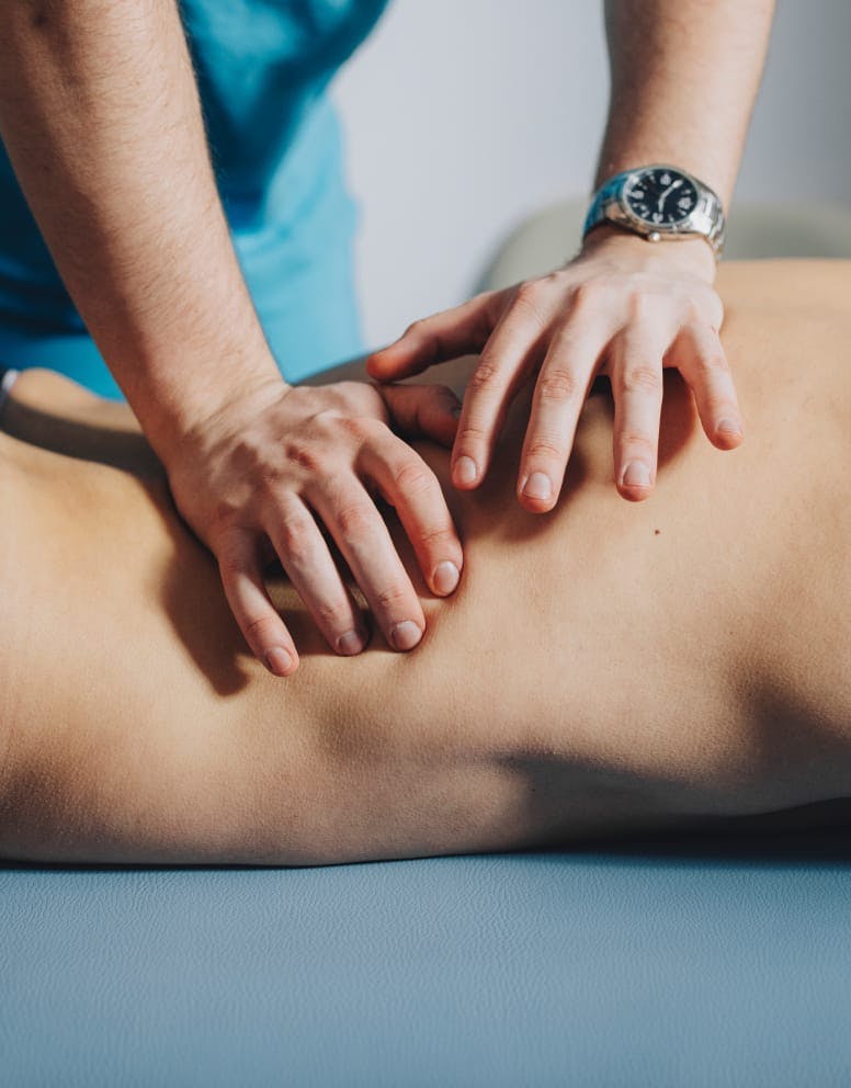 person getting a massage