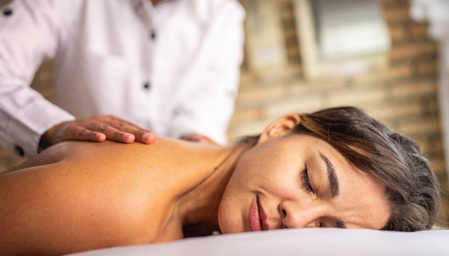 woman receiving a massage