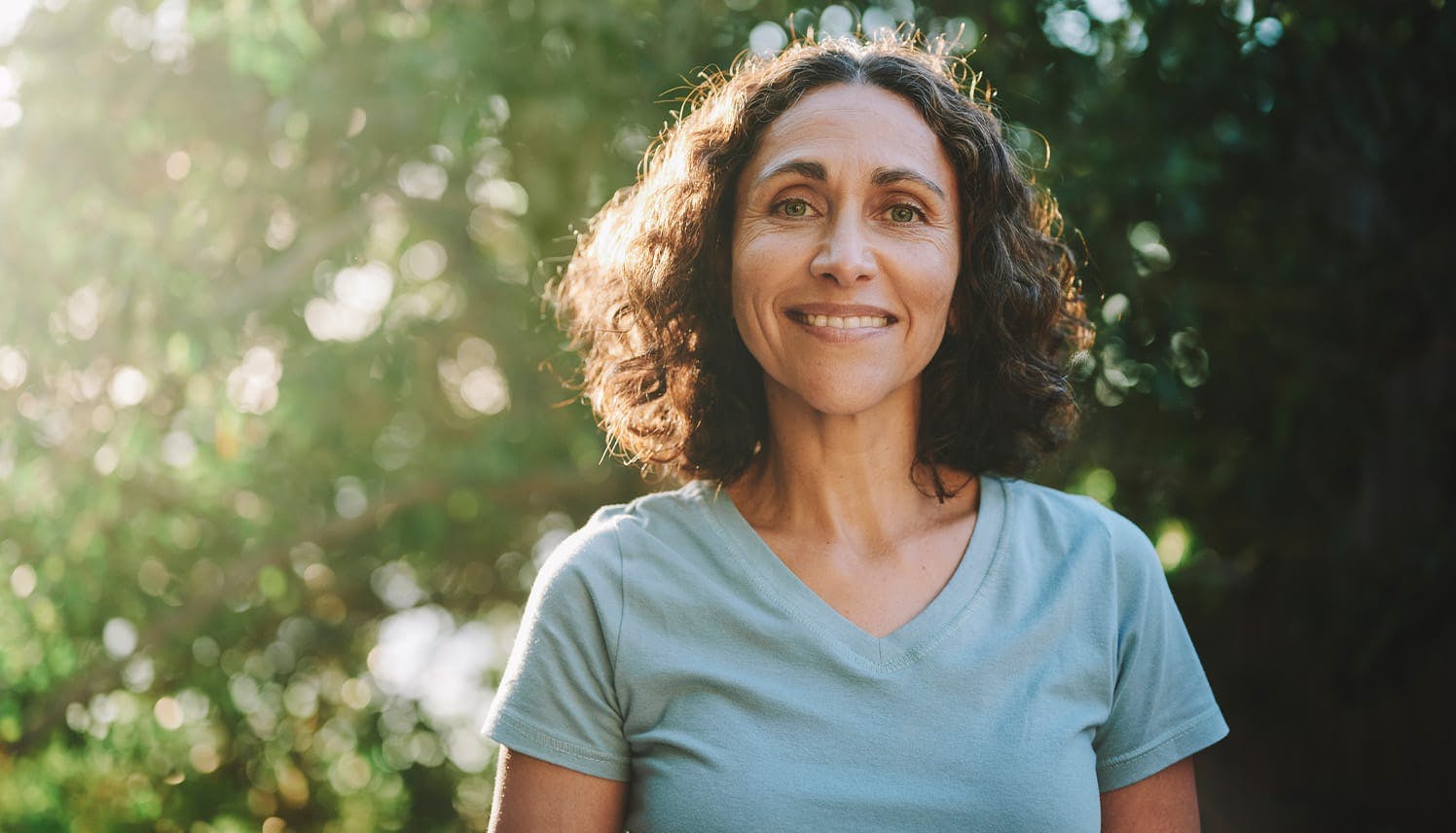 woman smiling