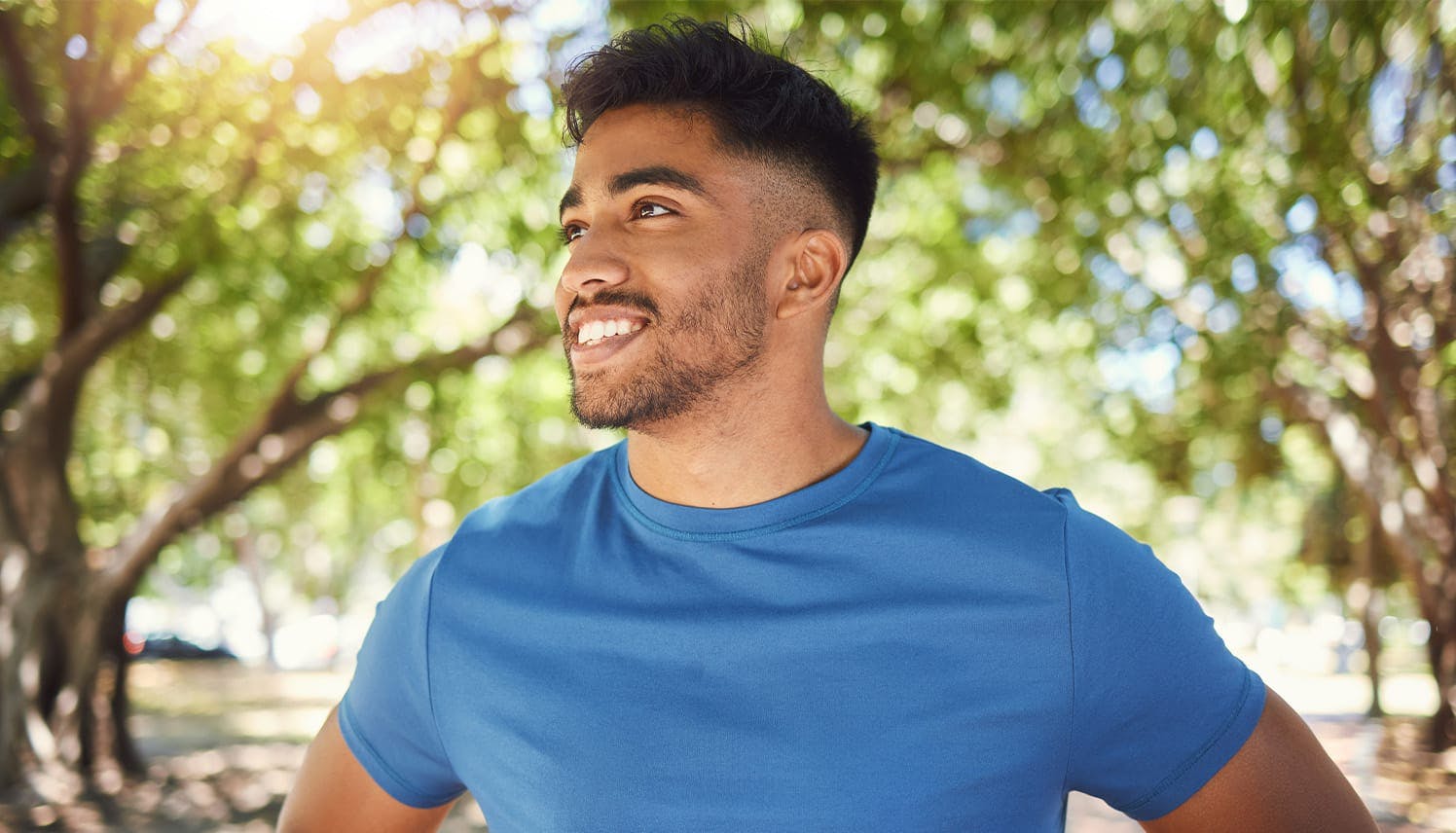 man smiling