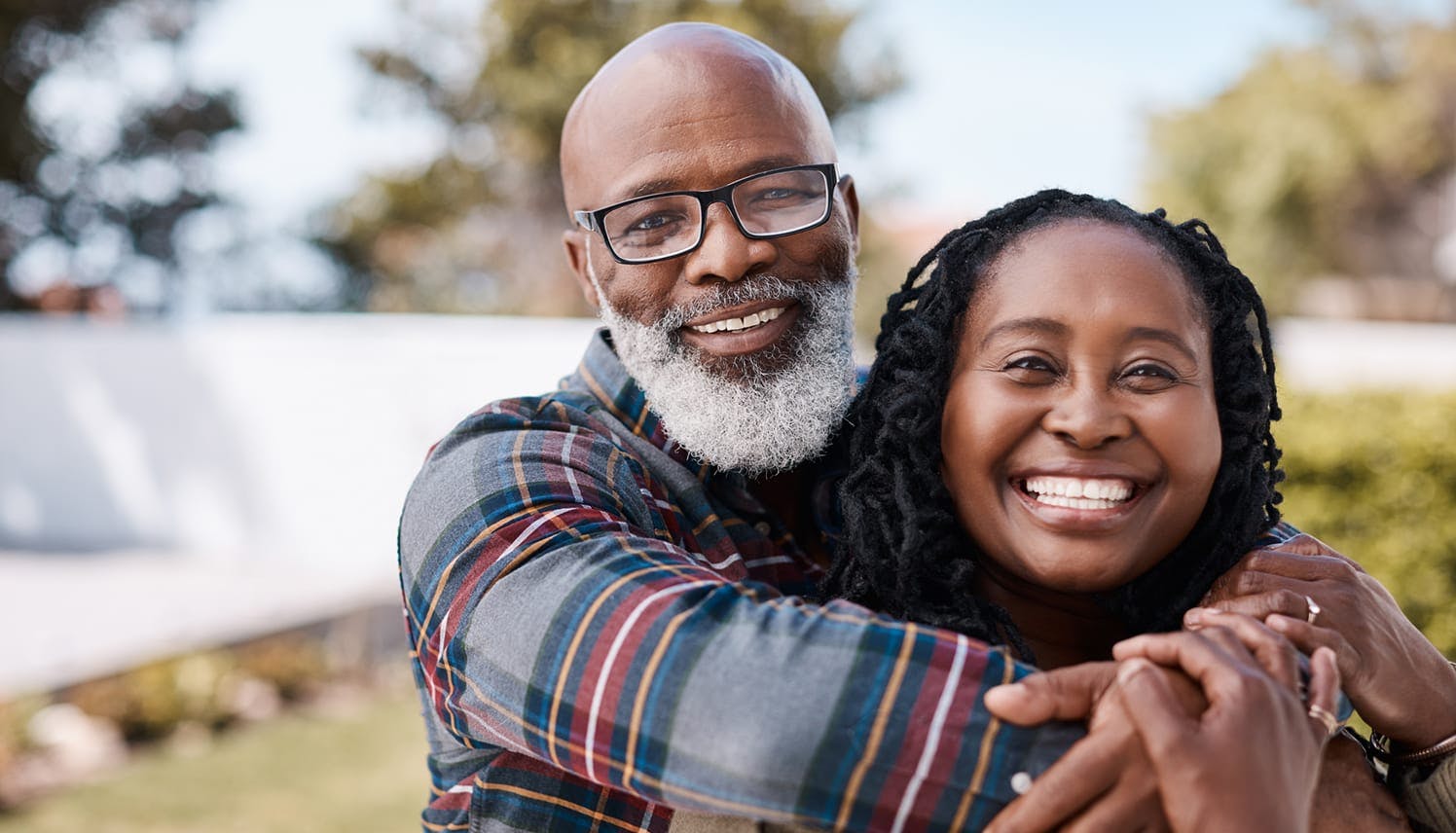 smiling couple
