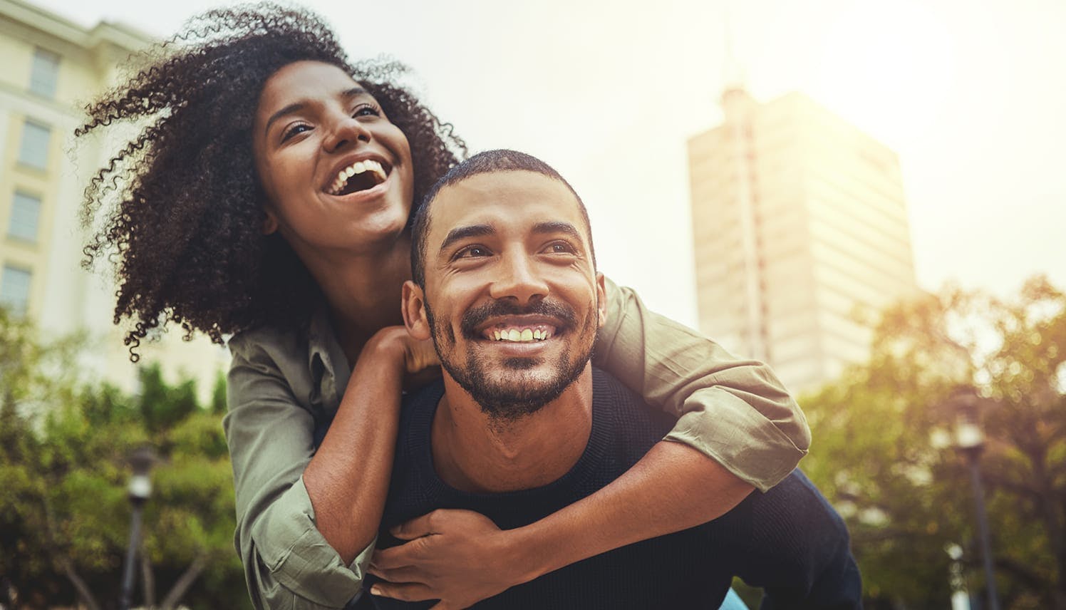 smiling couple