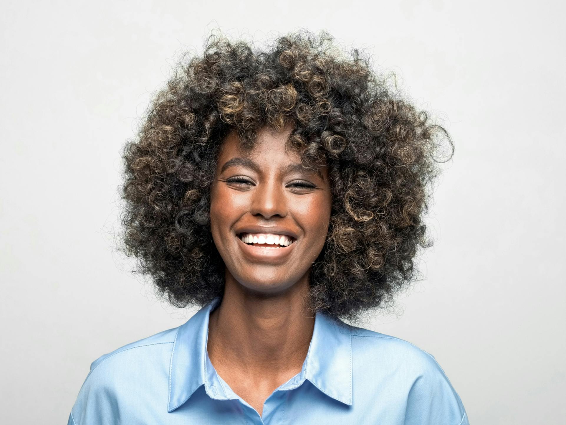 woman smiling at camera