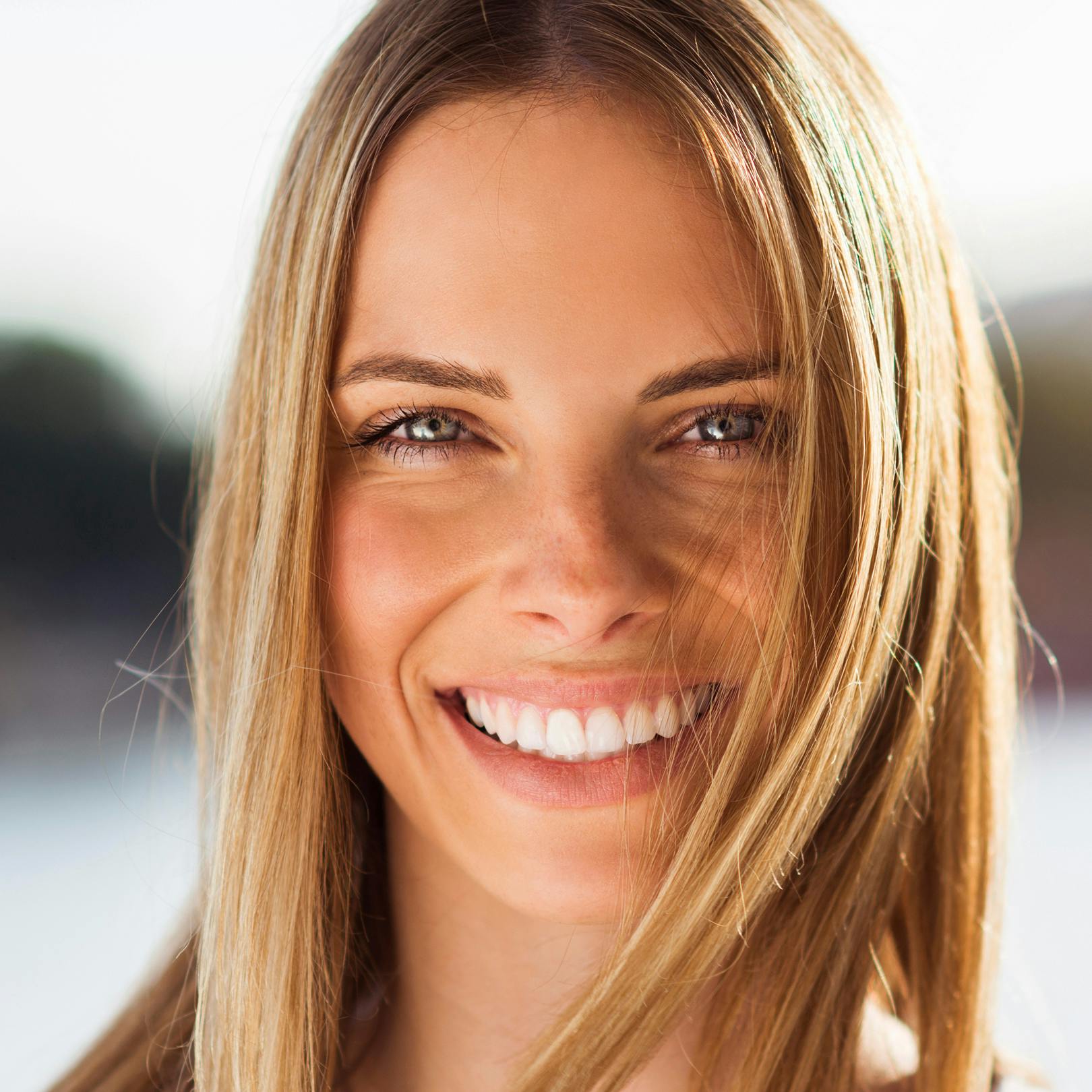 close up of lady smiling