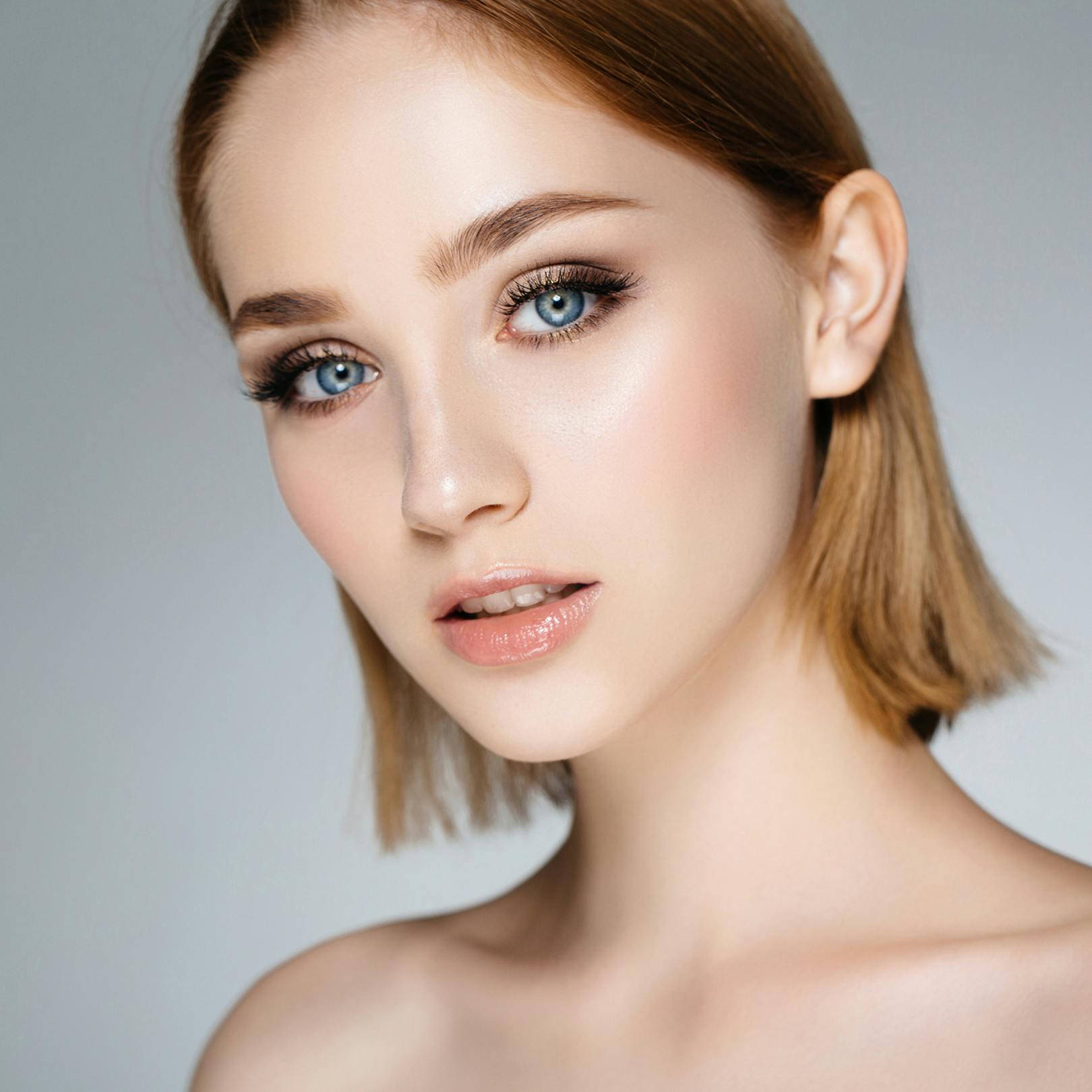 lady with short hair posing