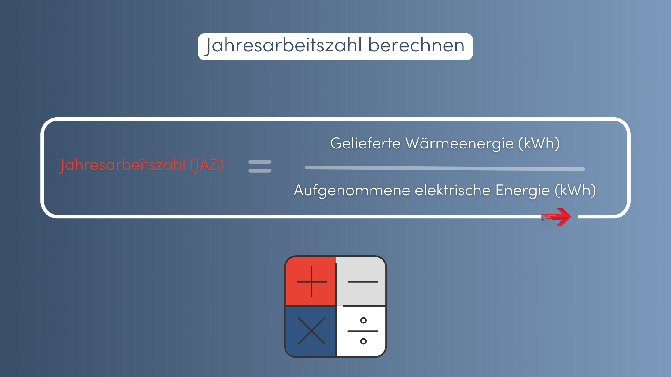 Wirkungsgrad Wärmepumpe Jahresarbeitszahl berechnen