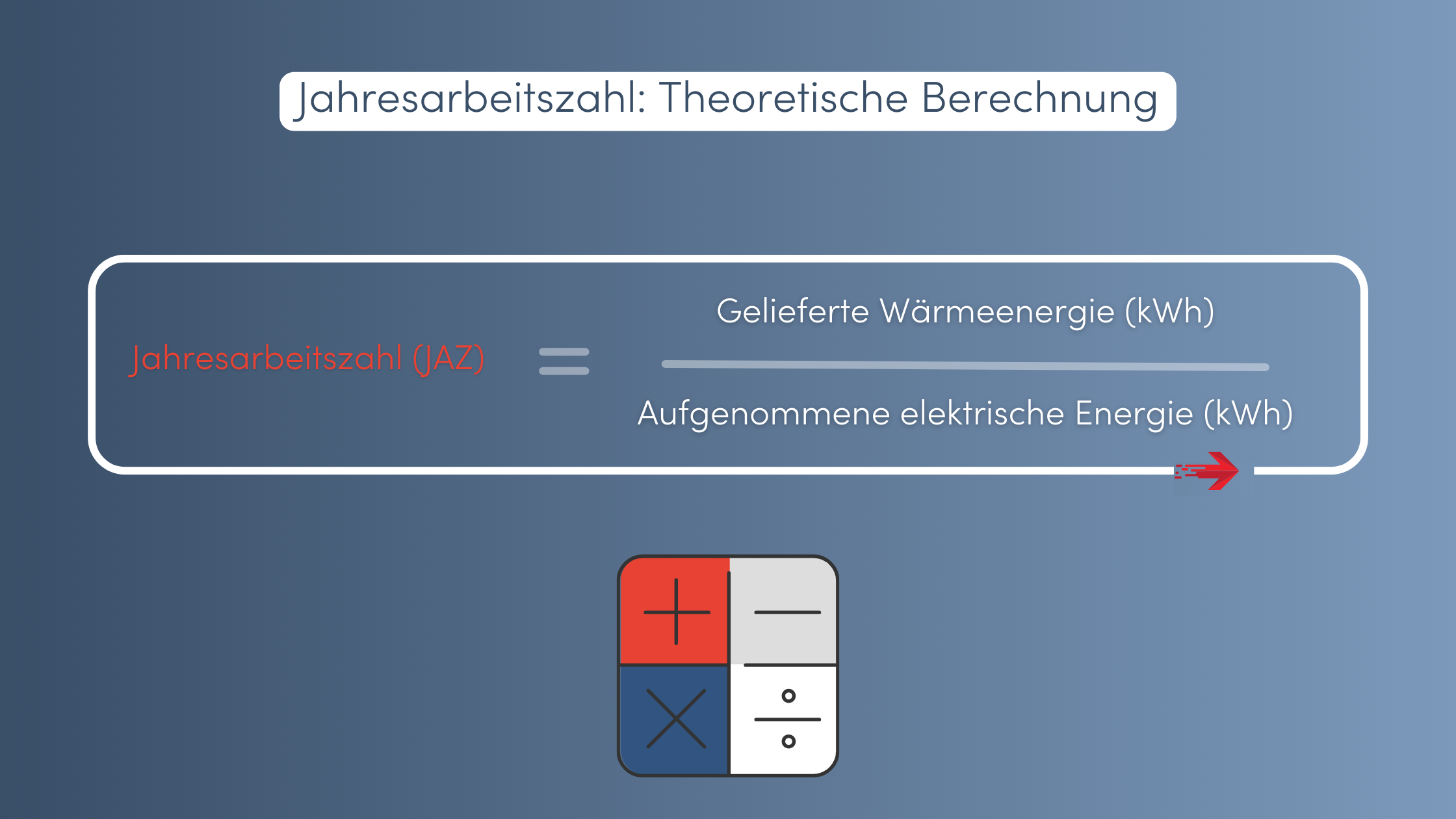 Jahresarbeitszahl Wärmepumpe Theoretische Berechnung