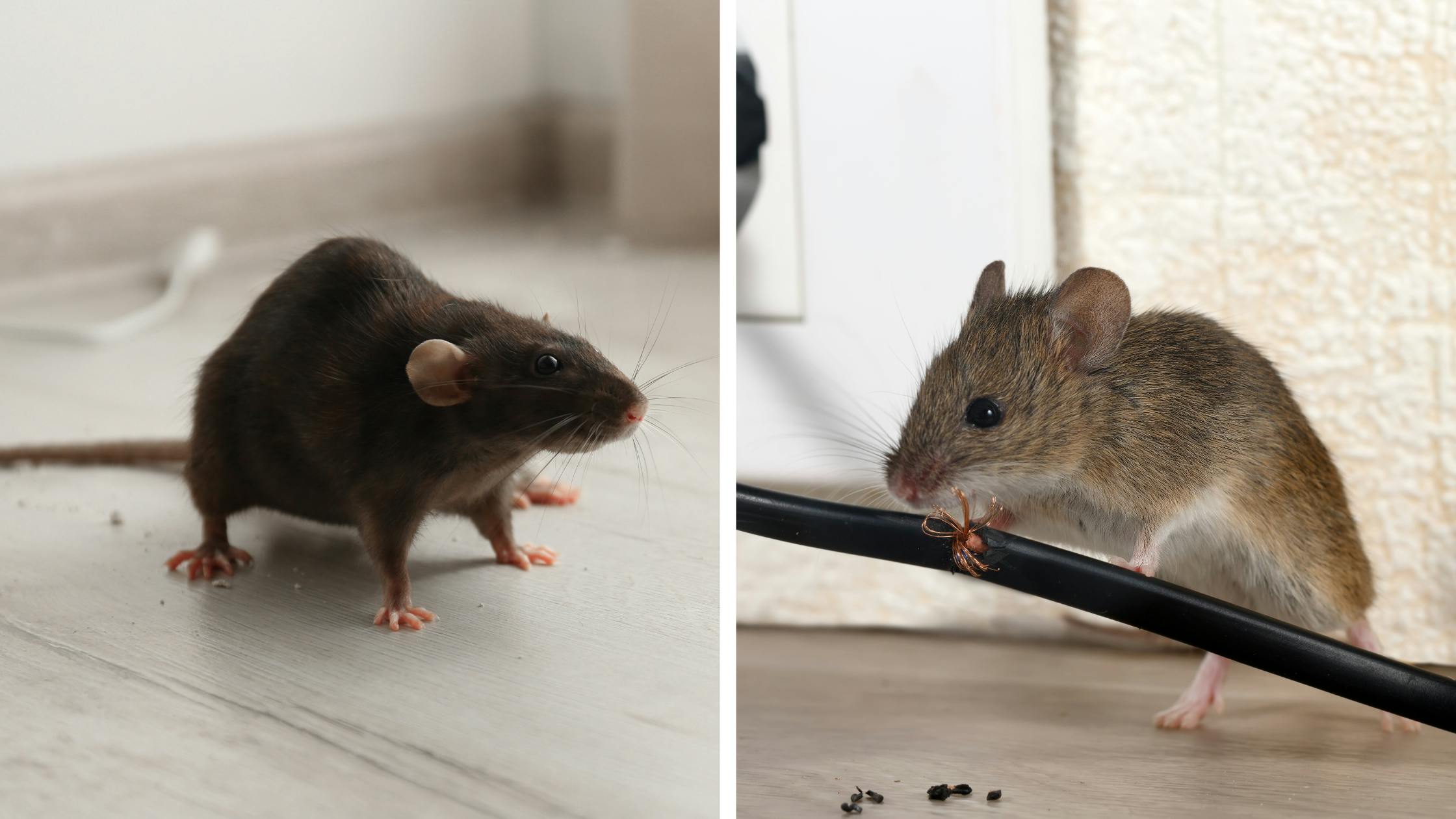 Ungeziefer identifizieren Ratten & Mäuse