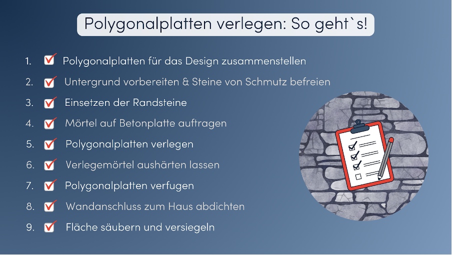 Polygonalplatten verlegen anleitung