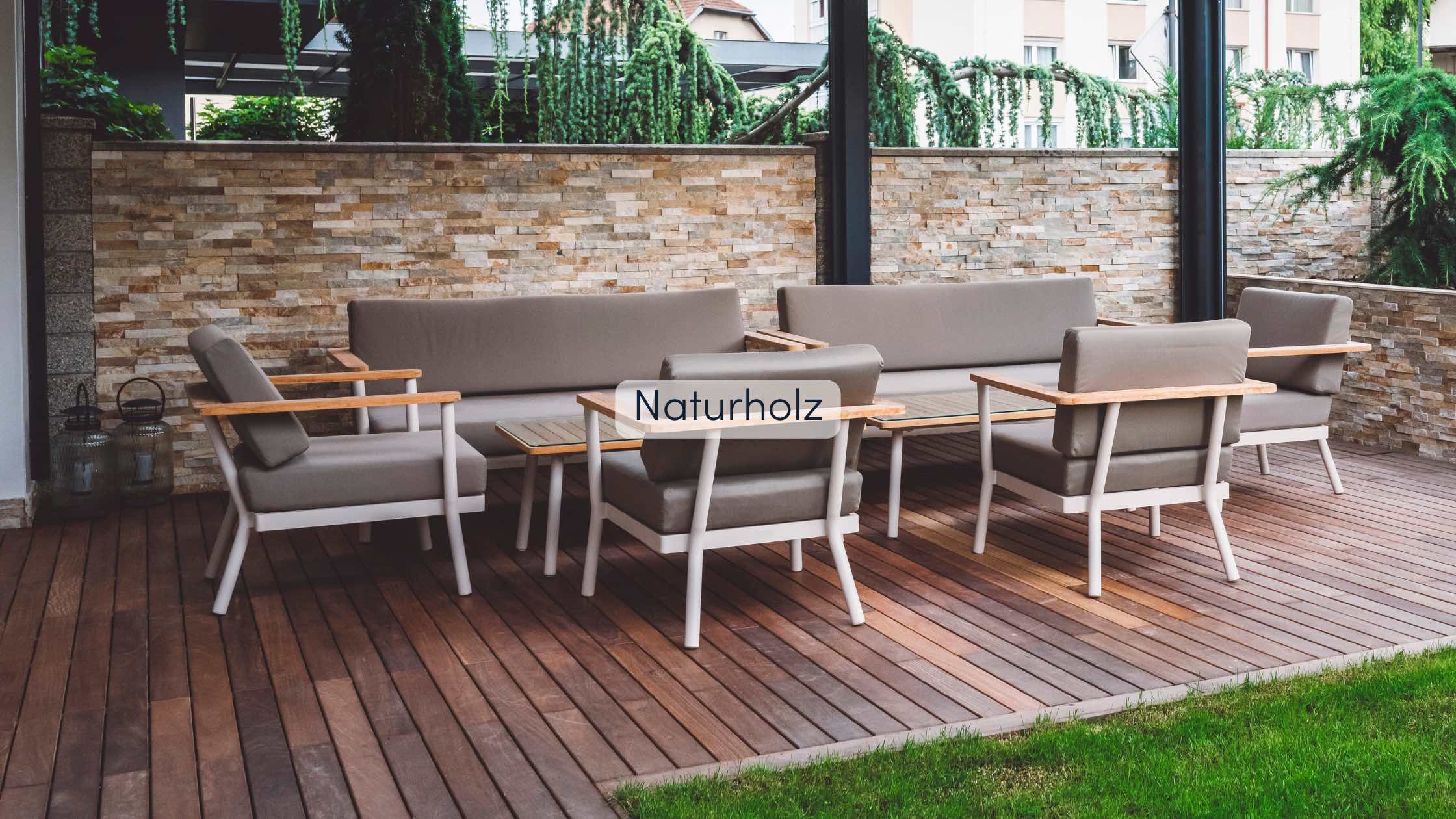 Terrasse Bodenbelag Naturholz