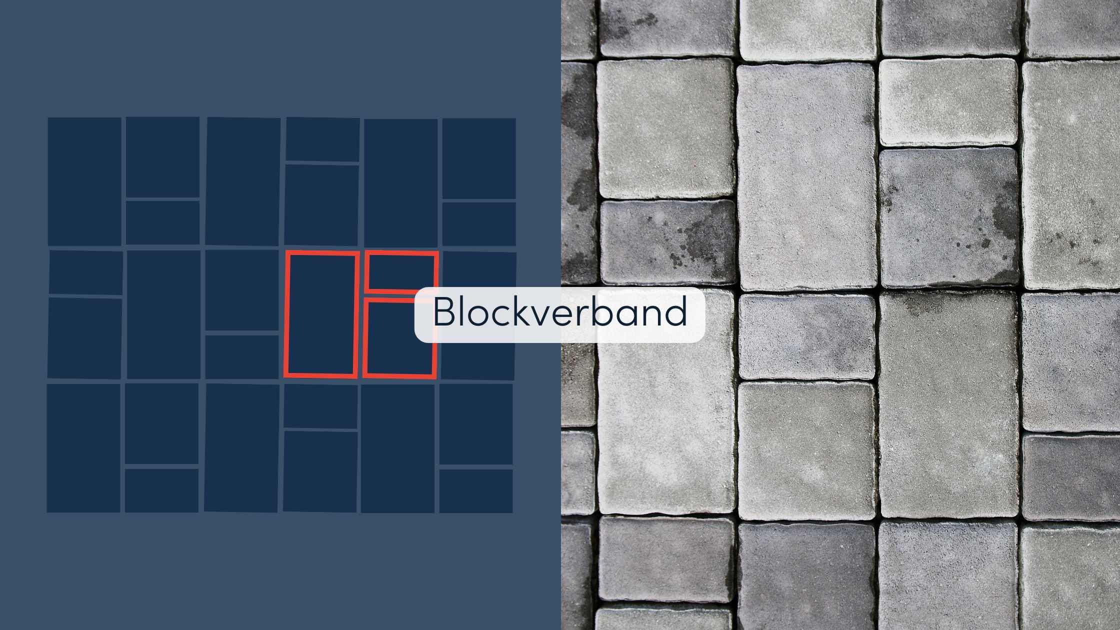 Blockverband Verbundsteine