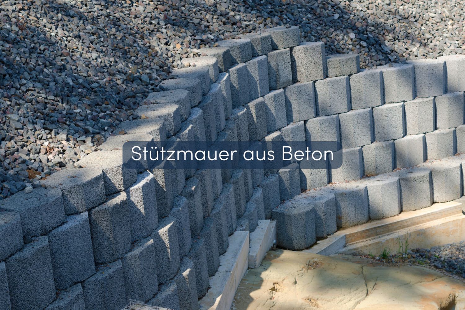 Stützmauer Beton