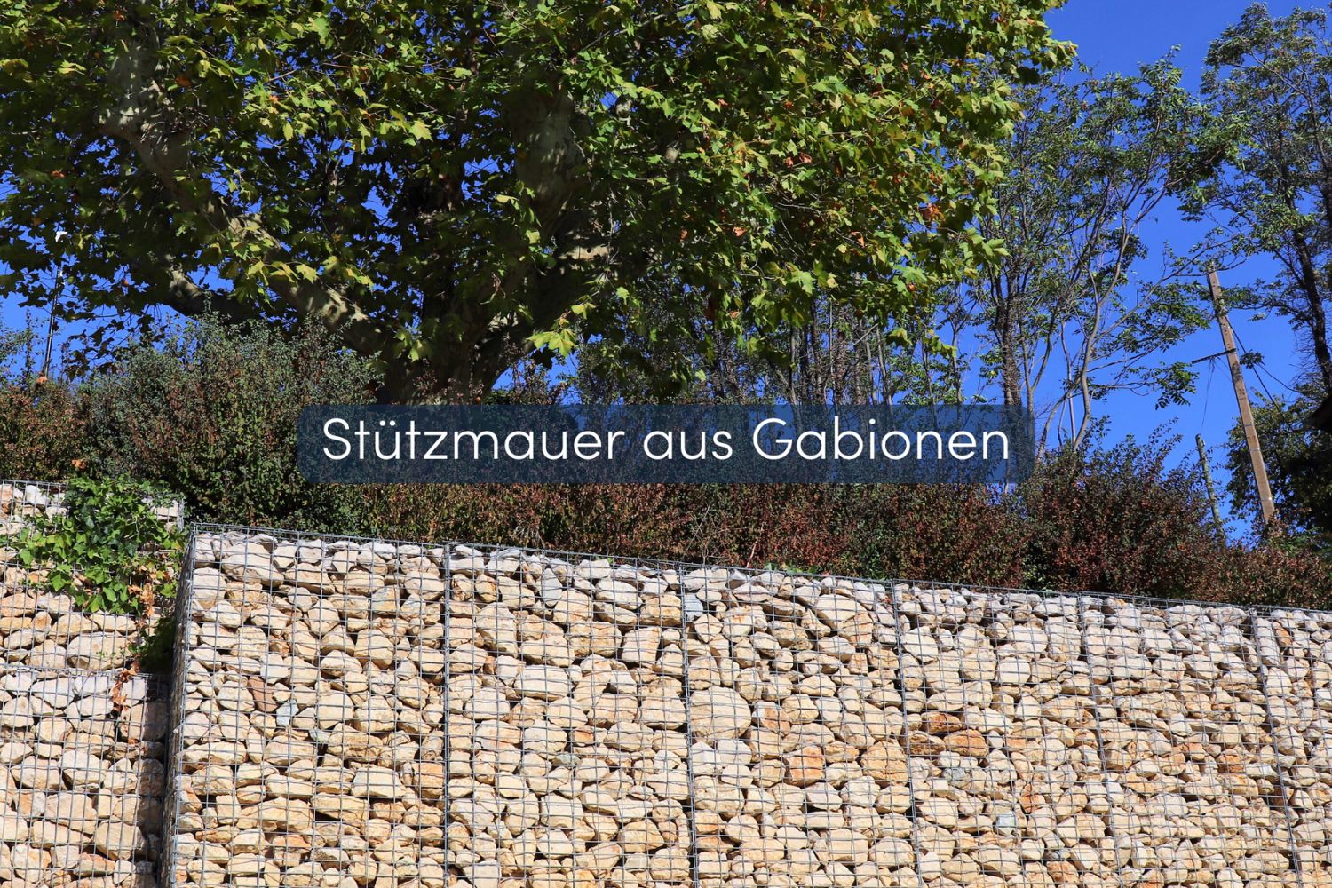 Stützmauer Gabione