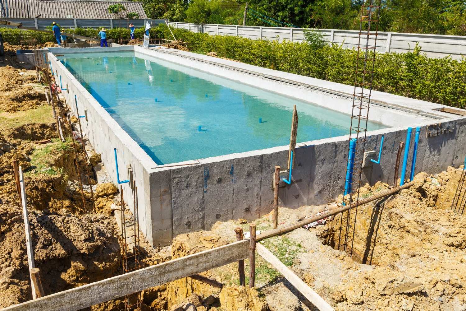Pool Baustelle