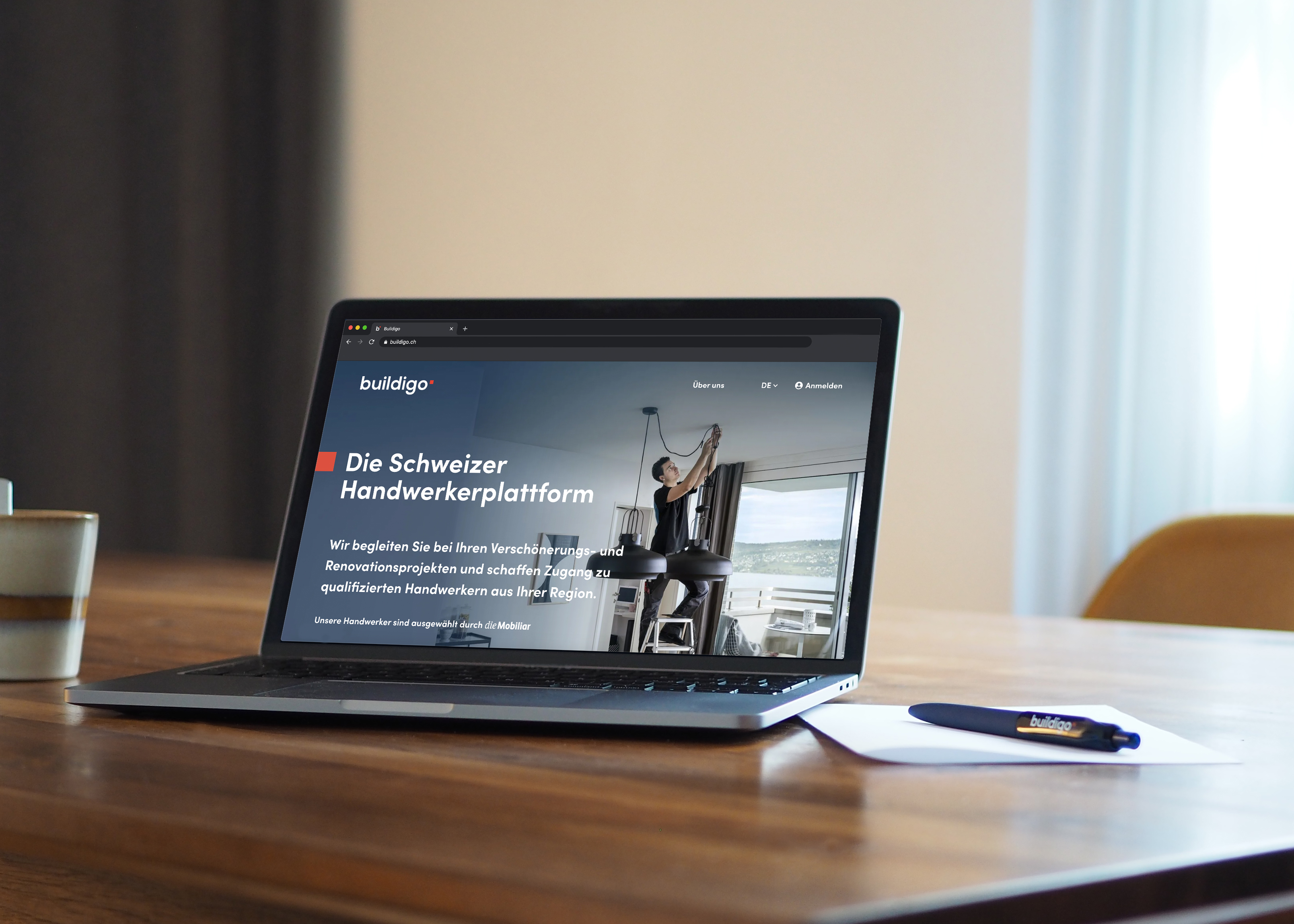 Laptop Webseite