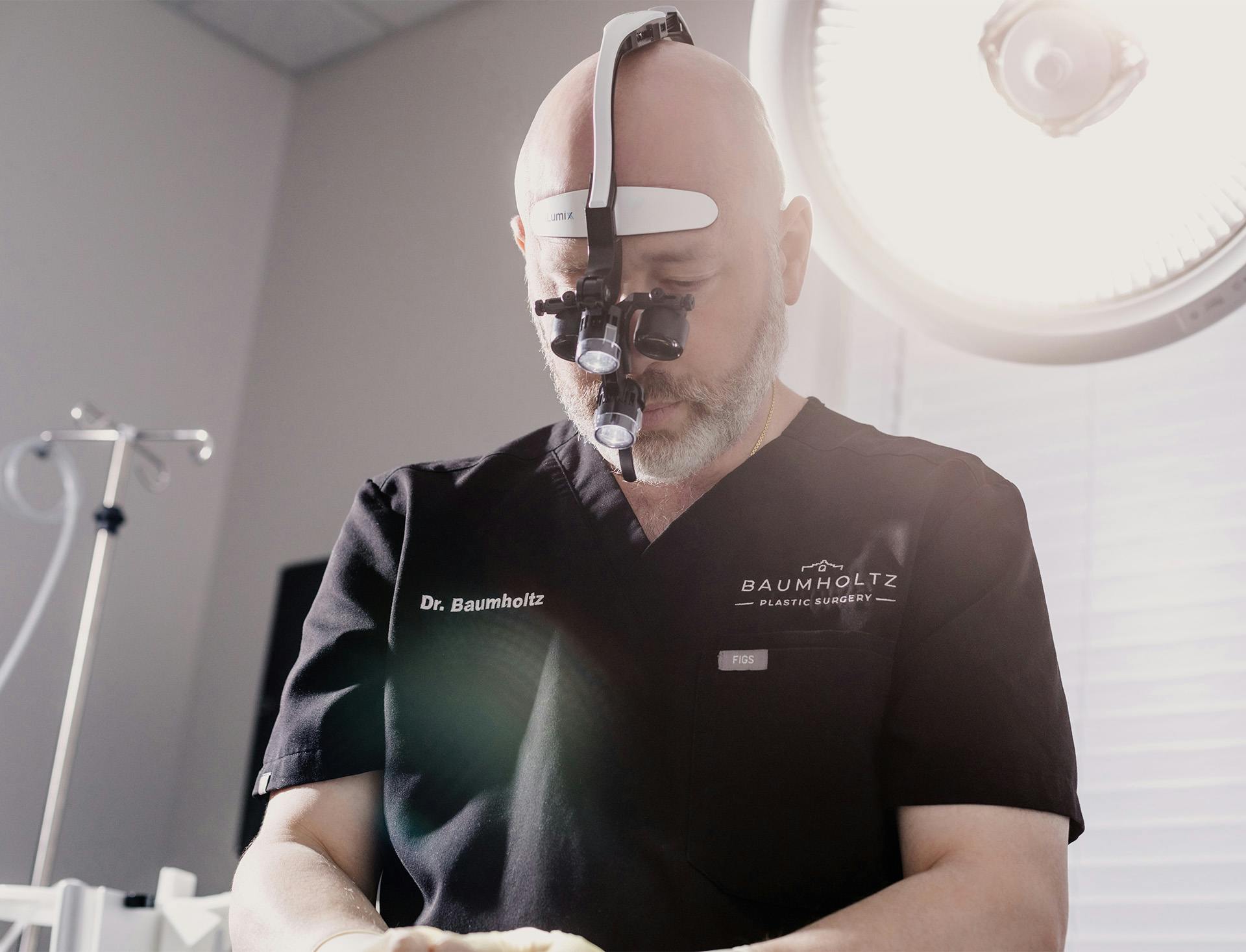 doctor performing procedure