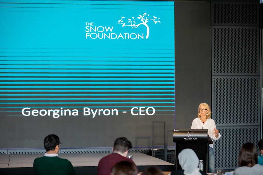 Image for Guest speaker: Georgina Byron AM (CEO of the Snow Foundation)