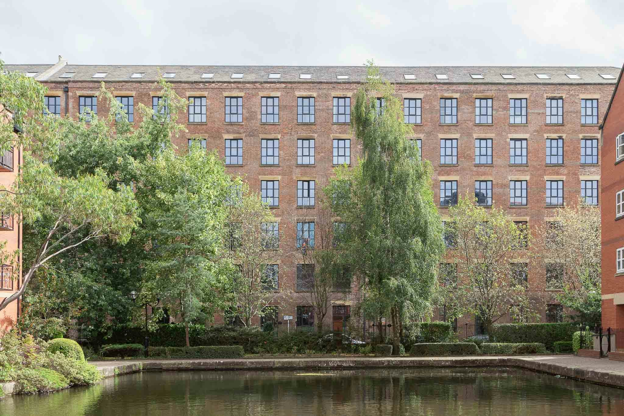 The façade of Royal Mills.