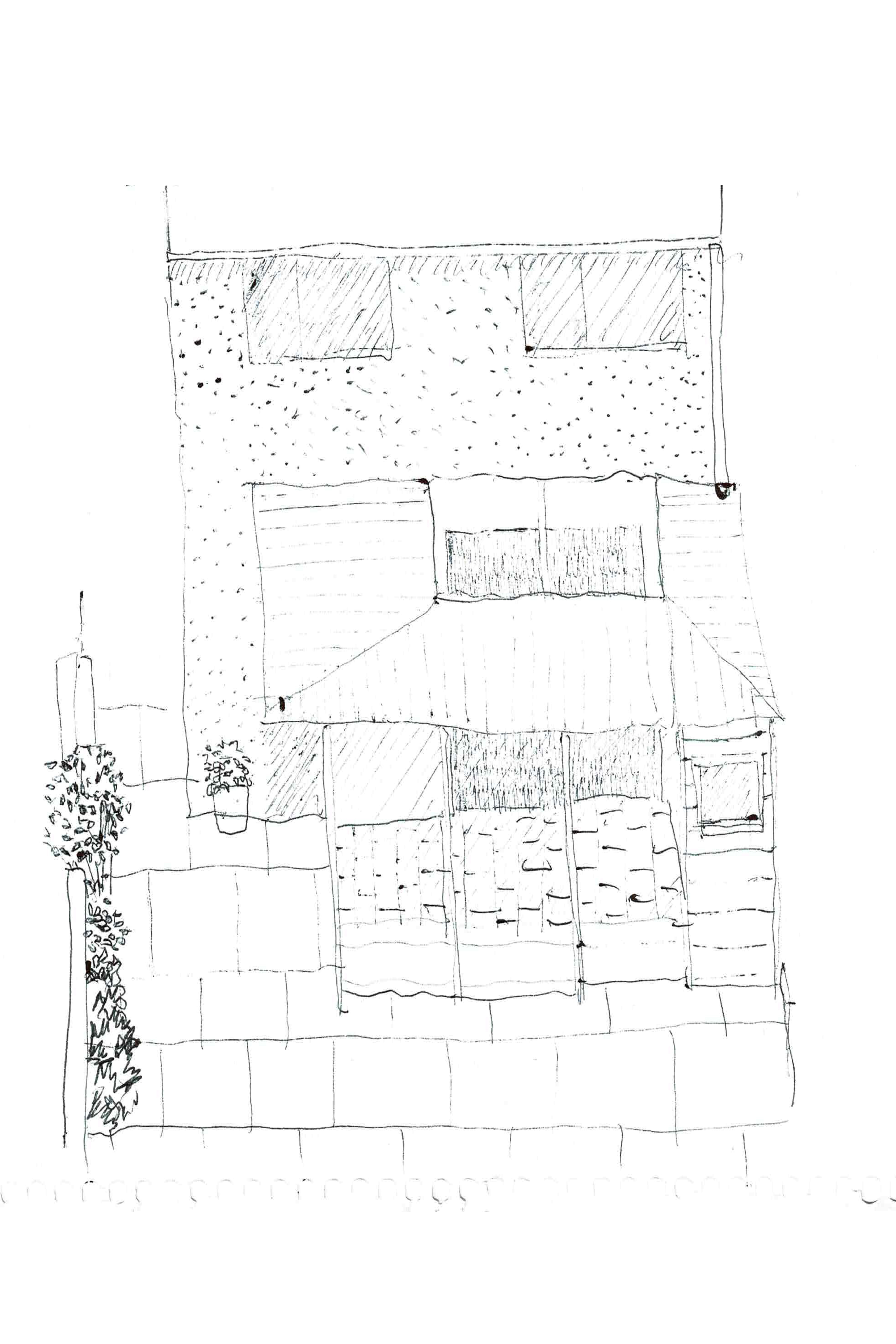 "House for a Ceramicist" Concept Sketch. By Editional Studio