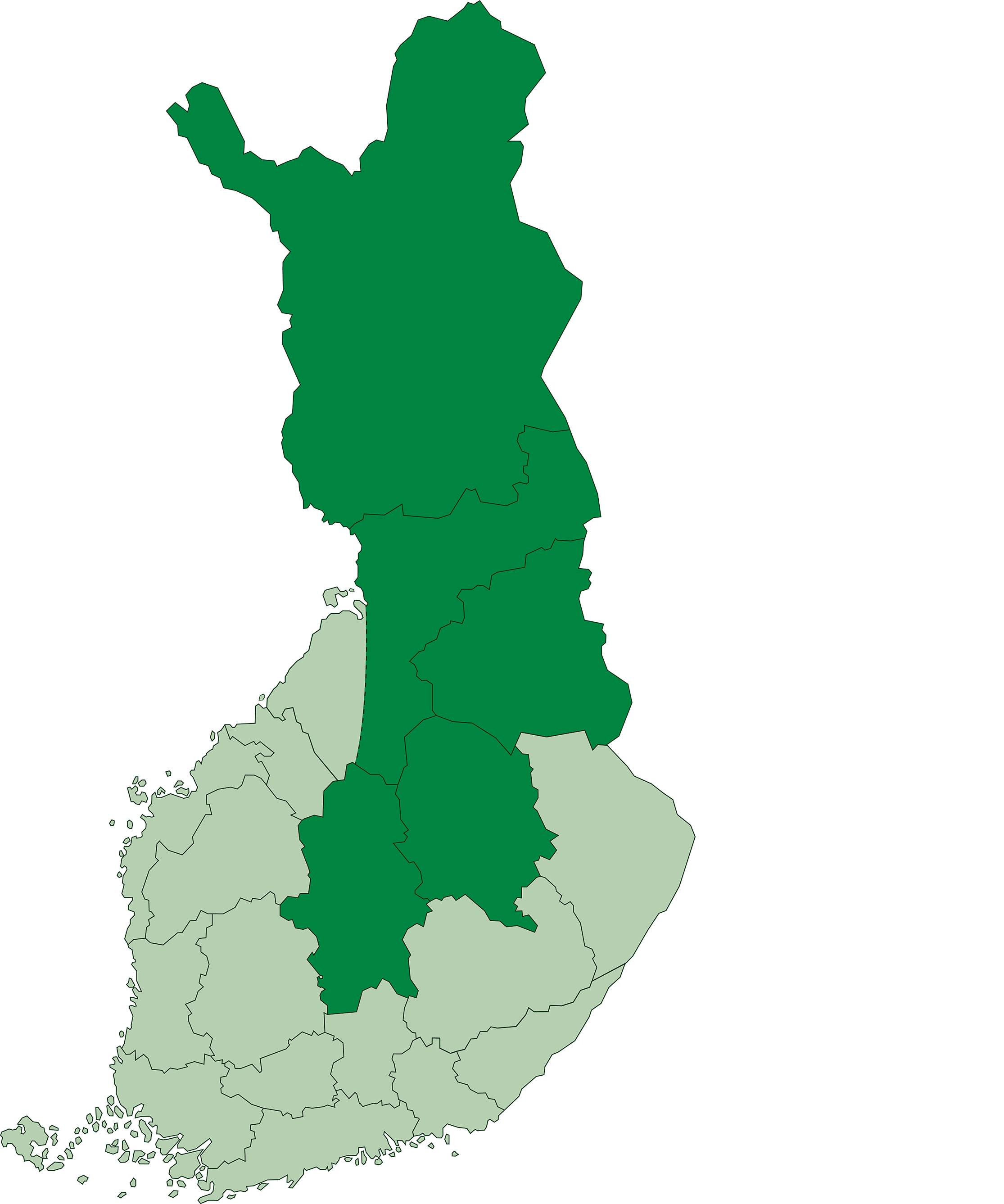 Keski- ja Pohjois-Suomi