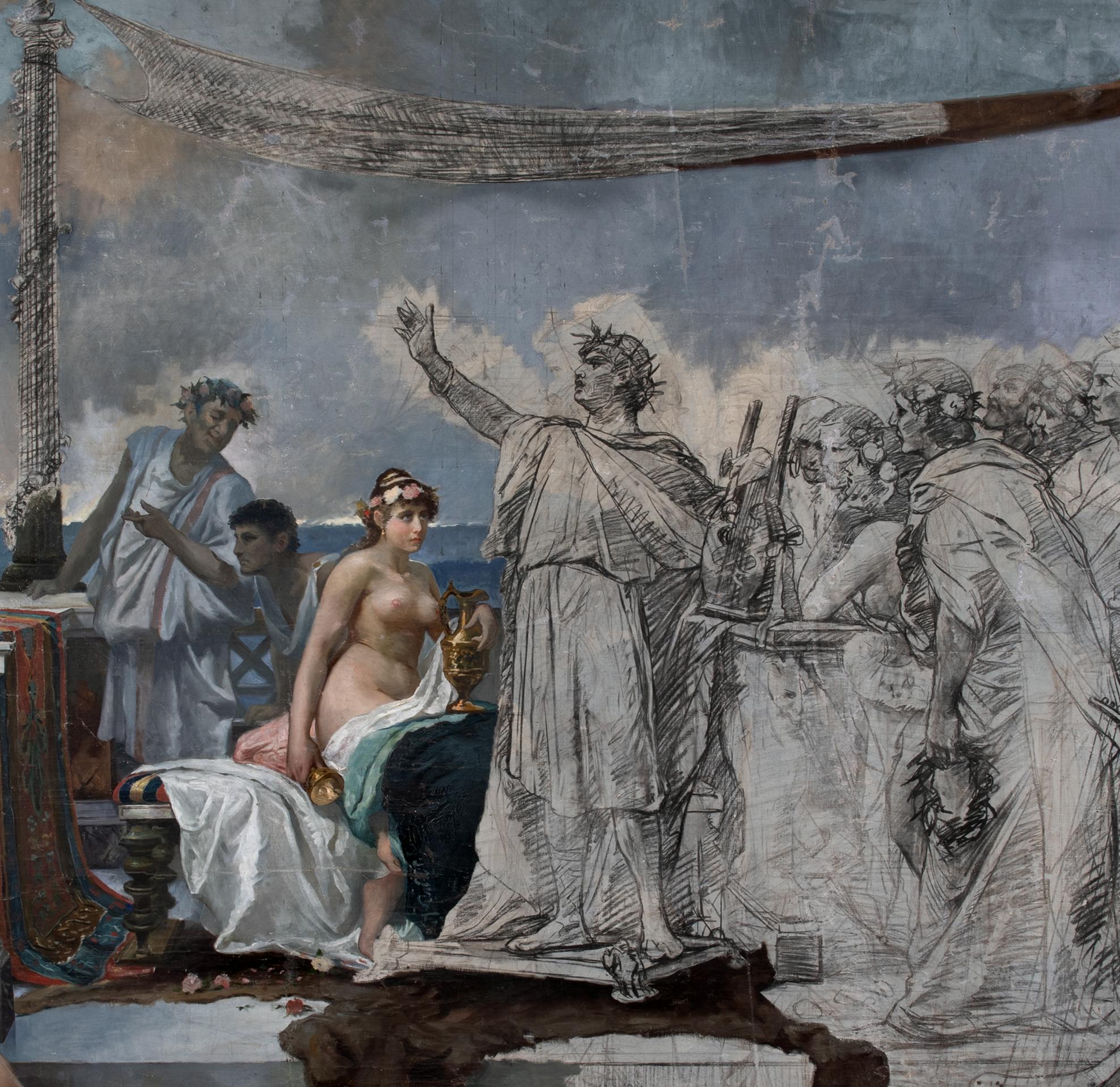 Nerone contempla l'incendio di Roma