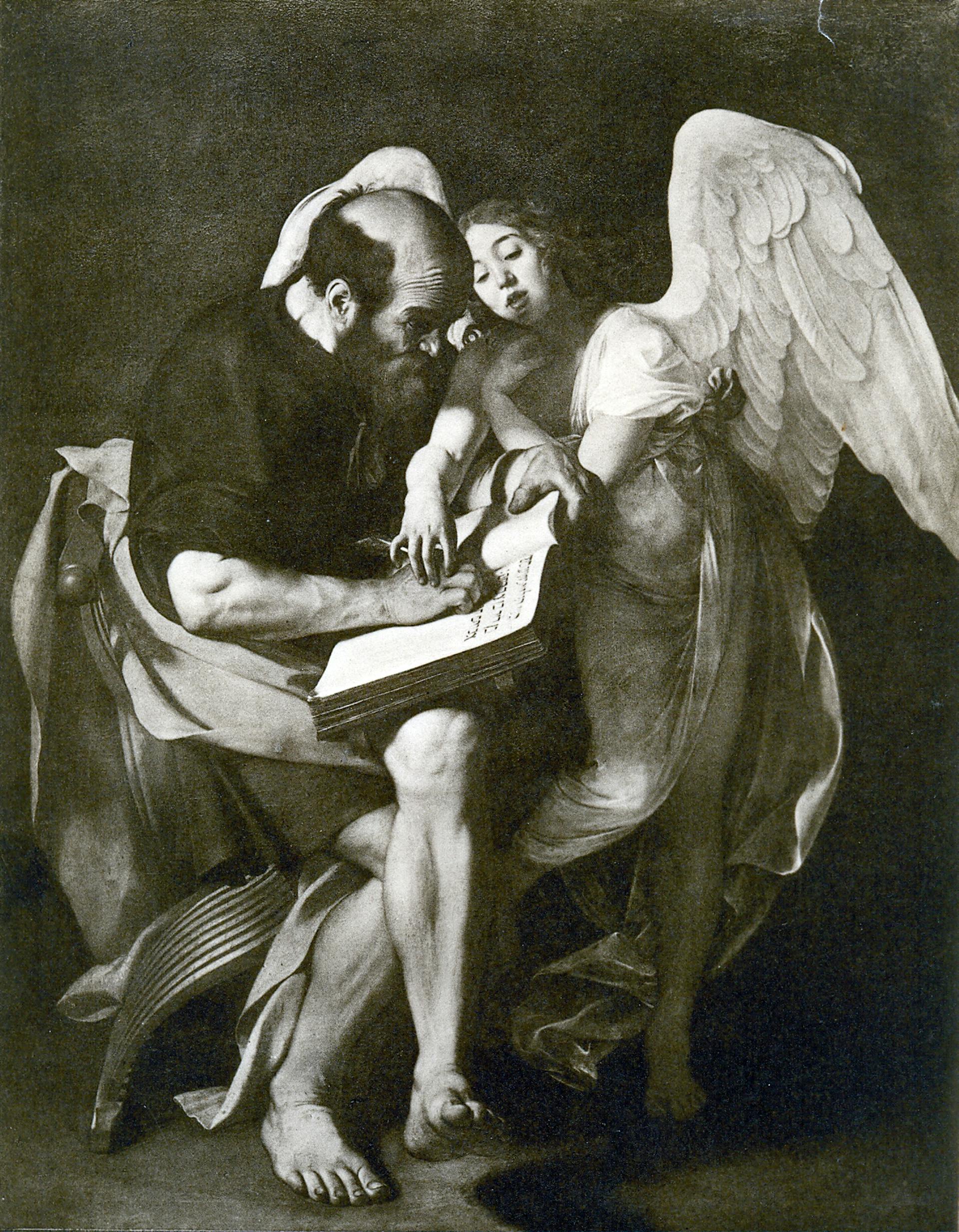 PERDUTAMichelangelo Merisi detto Caravaggio - San Matteo e l'Angelo prima versione PERDUTAMichelangelo Merisi detto Caravaggio - San Matteo e l'Angelo prima versione - INV B02581