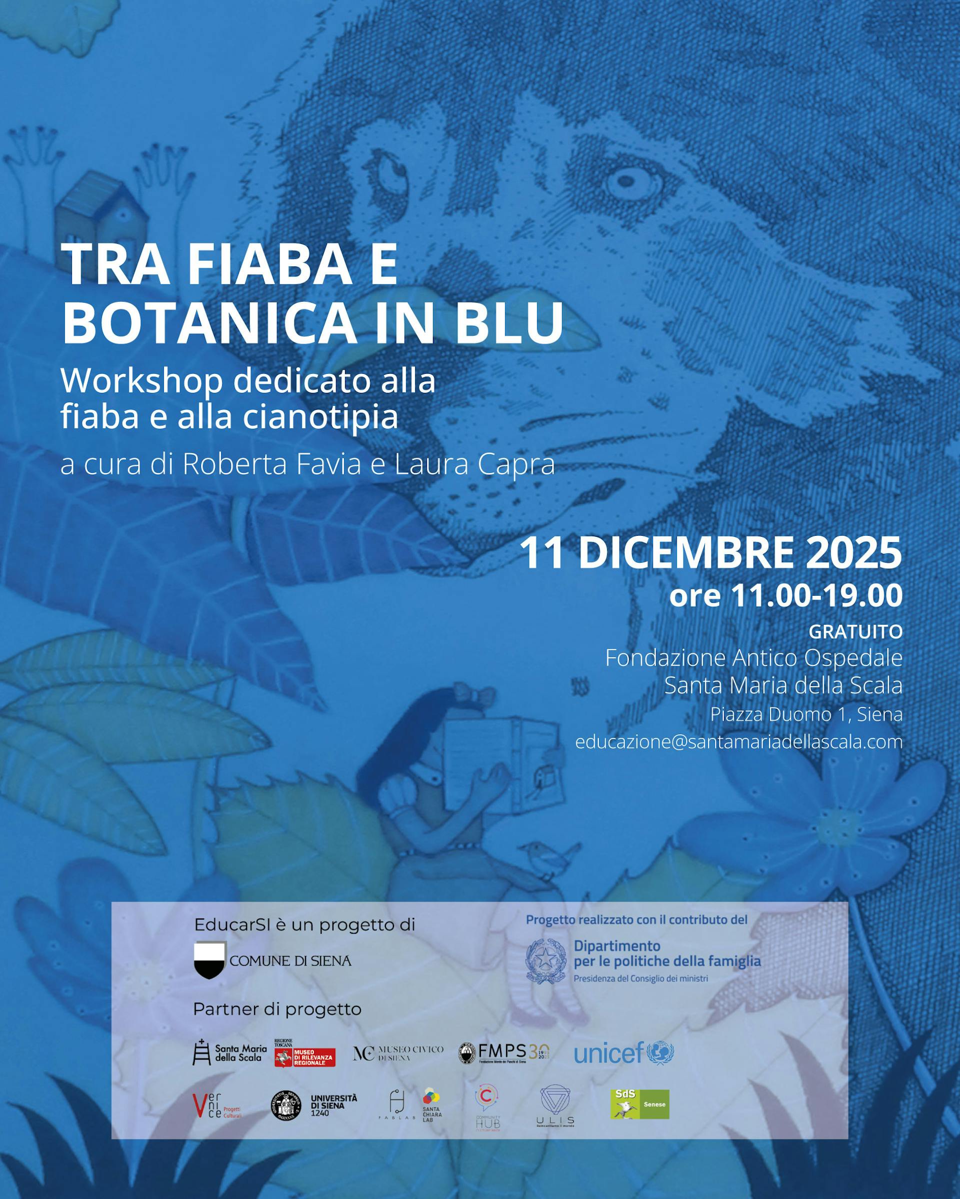 Tra fiaba e botanica in blu