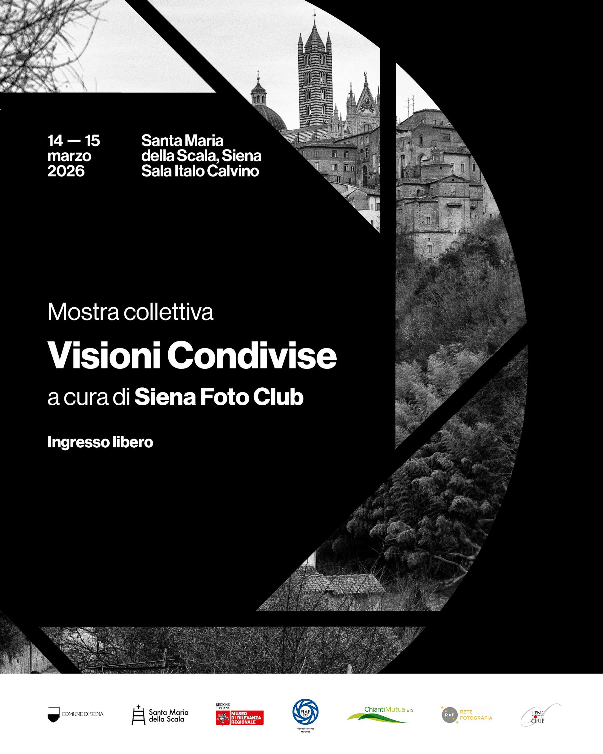 Locandina mostra "Visioni Condivise" Locandina mostra "Visioni Condivise"