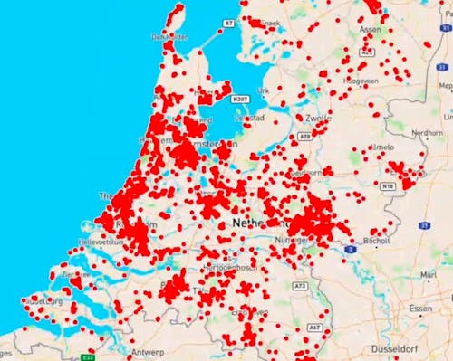 Verspreidingsdata gefotografeerde Anta Flu zwerfafval wikkels