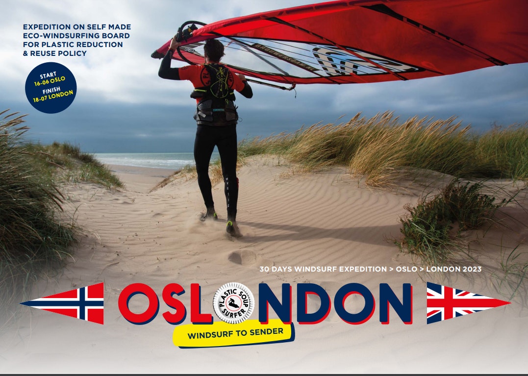 Oslo London Surf Expedition Promoting Deposit Return Systems Plastic
