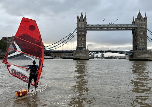 plastic soup surfer in London calling for deposit return scheme