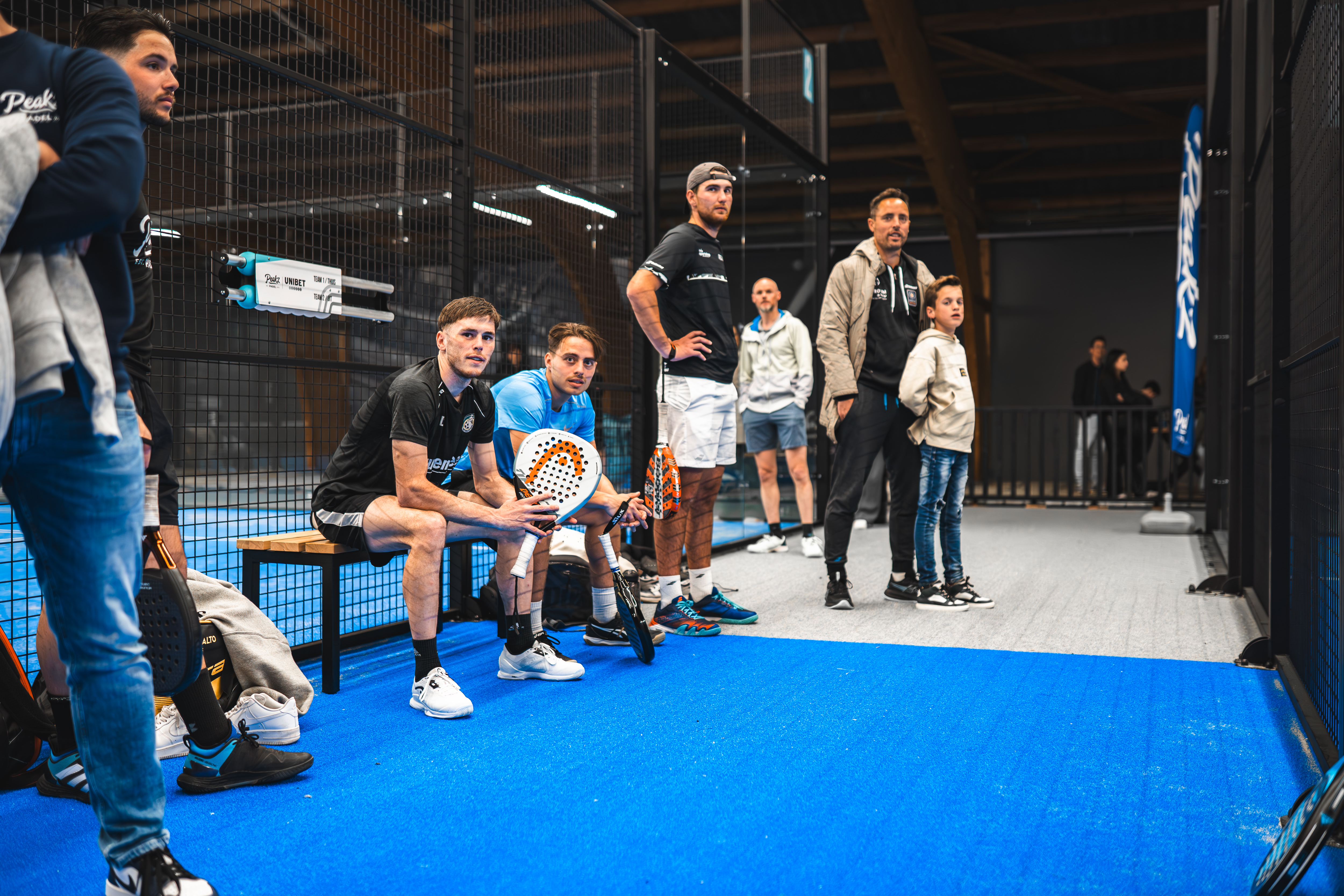 Padel wedstrijd in Heerlen bij Peakz Padel