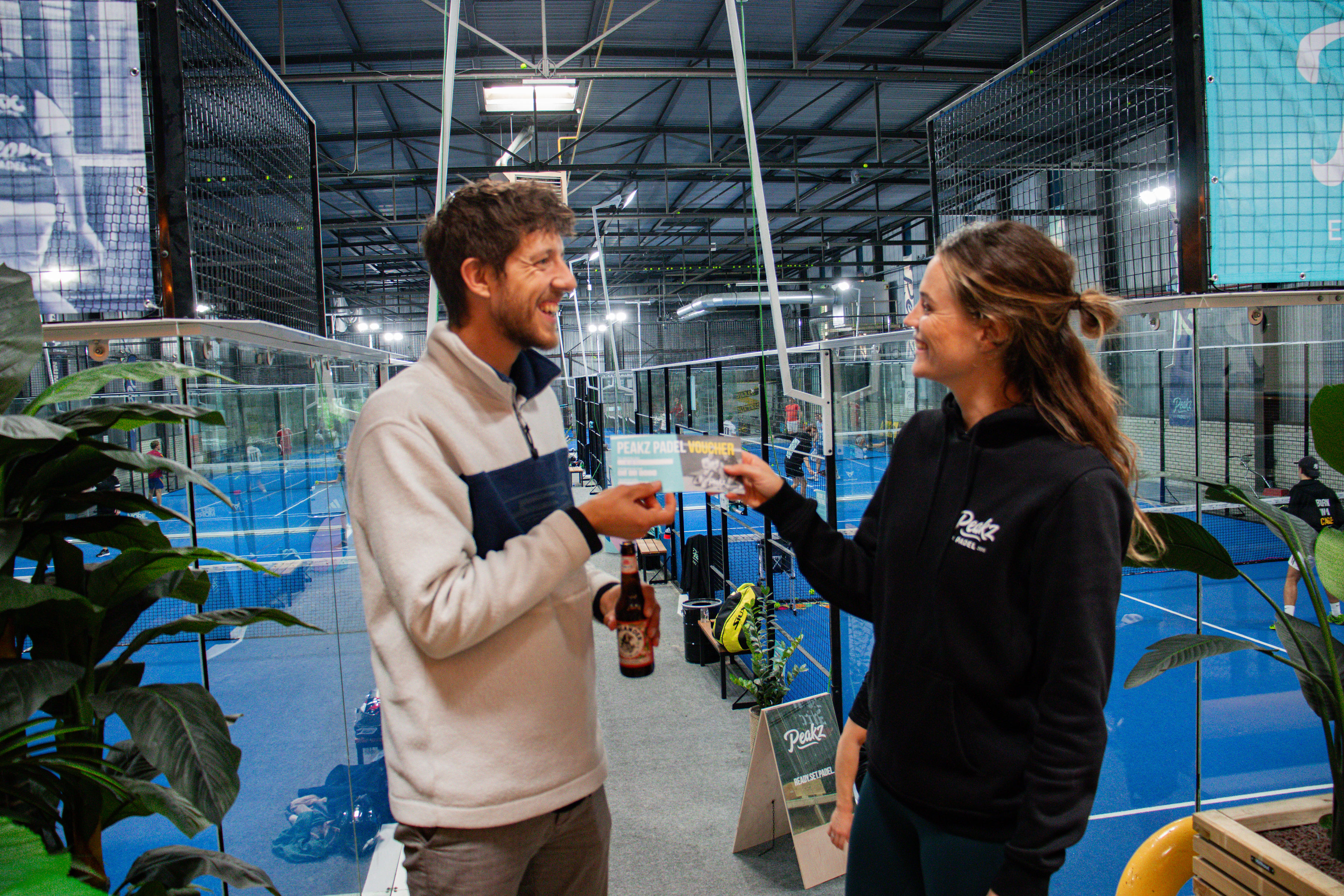 Cadeaubon bij Peakz Padel