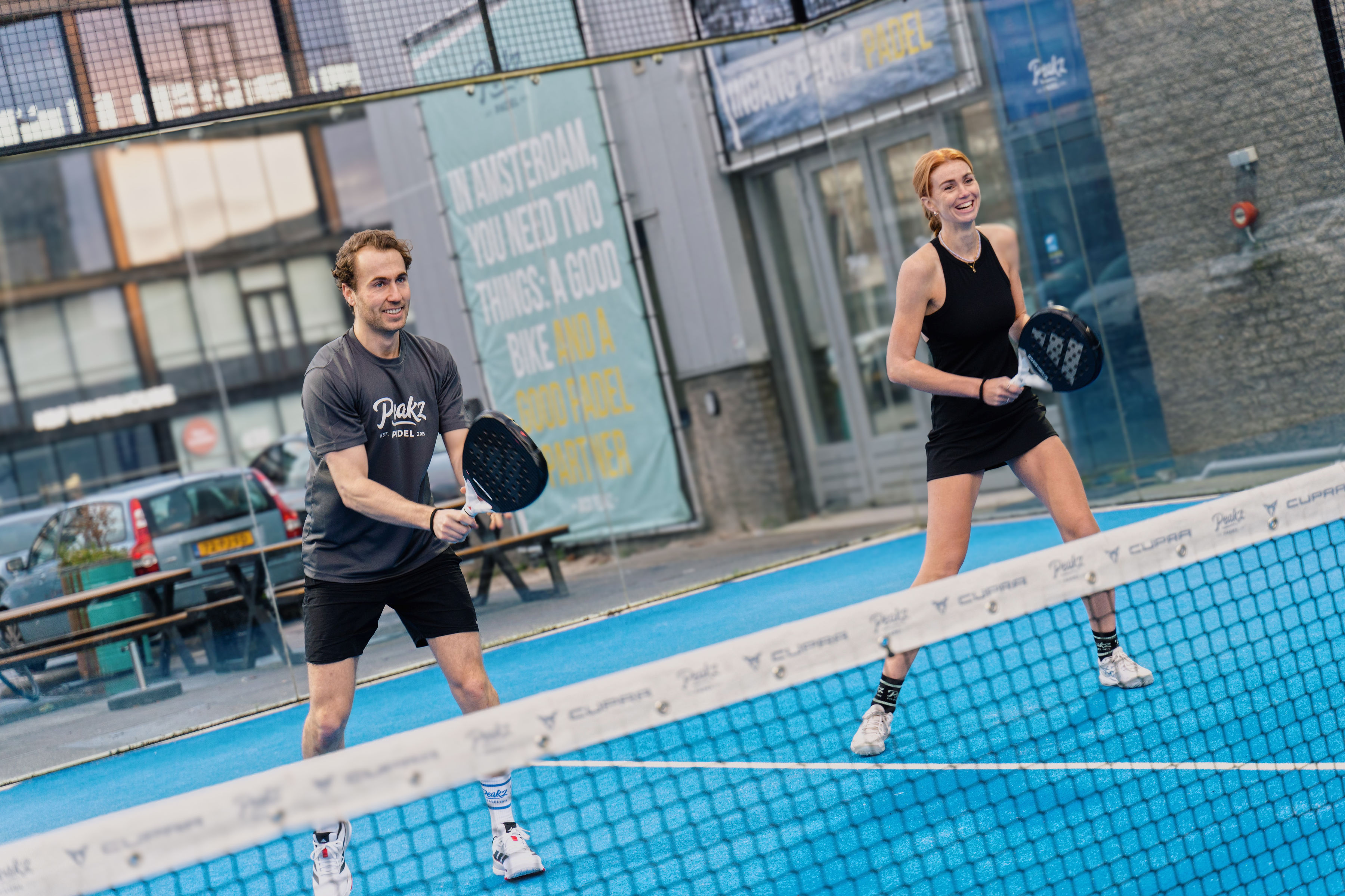 Buiten padellen in Amsterdam