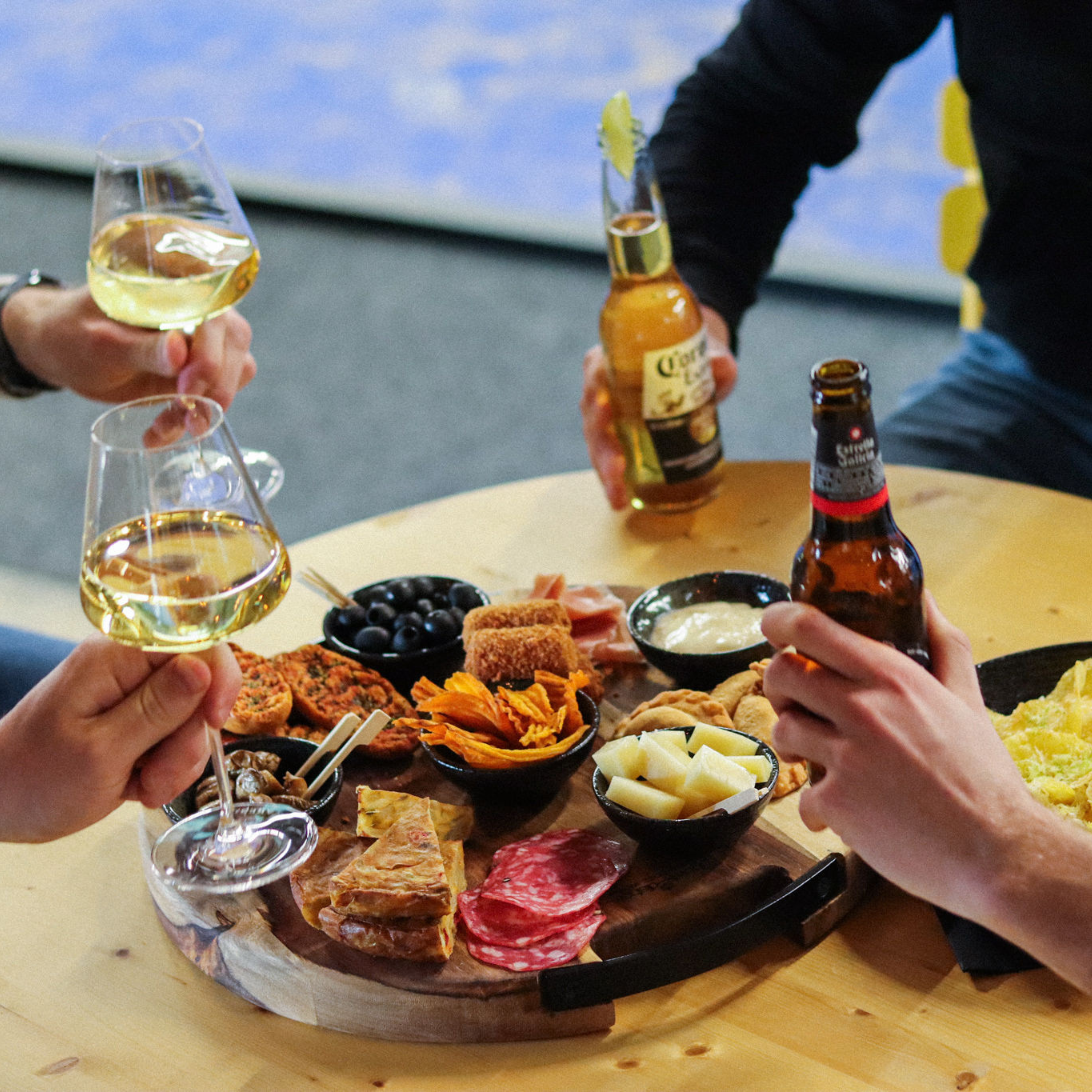 Borrel bij padel Sittard