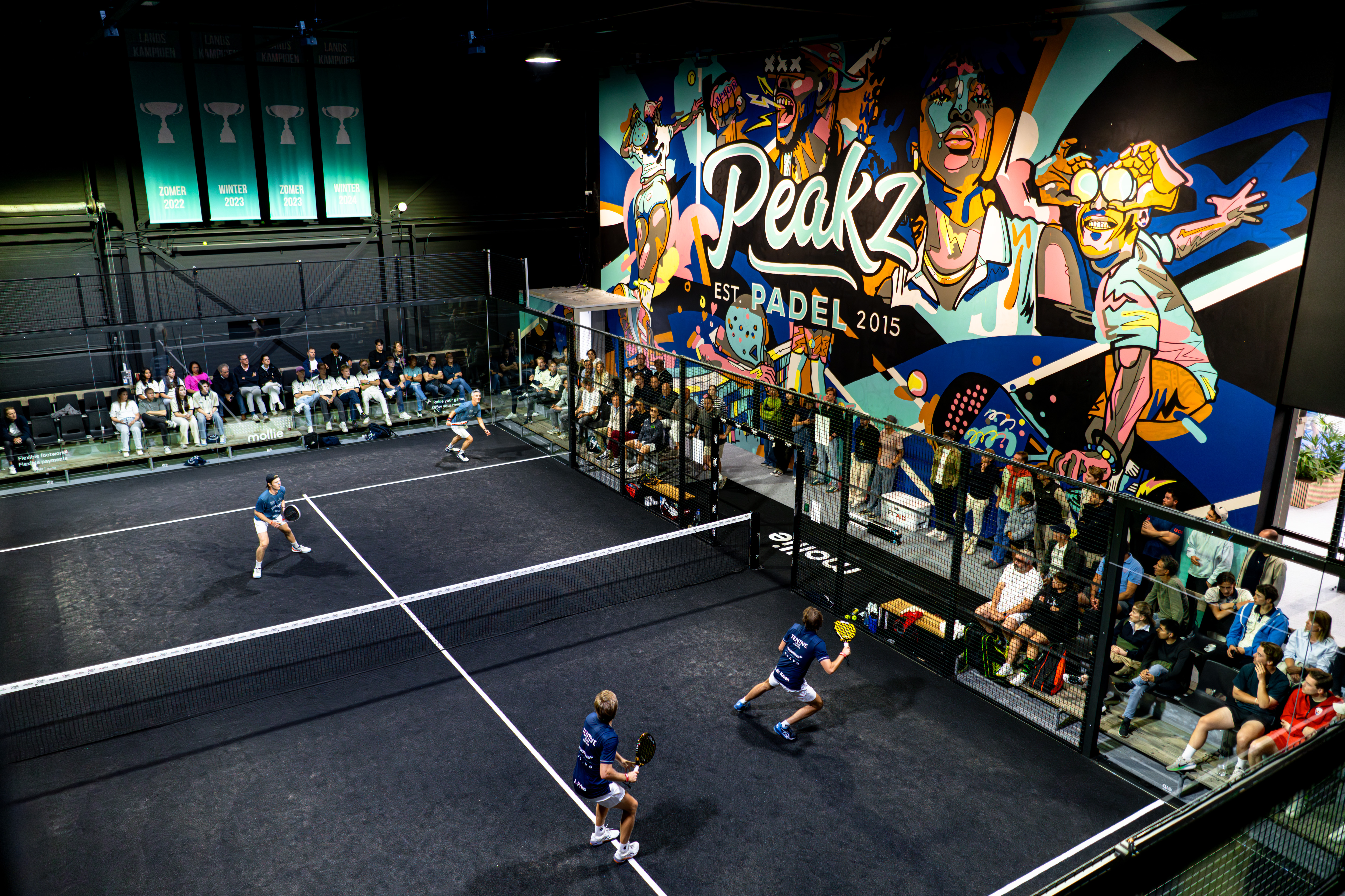 KNLTB toernooien op centre court Peakz Padel