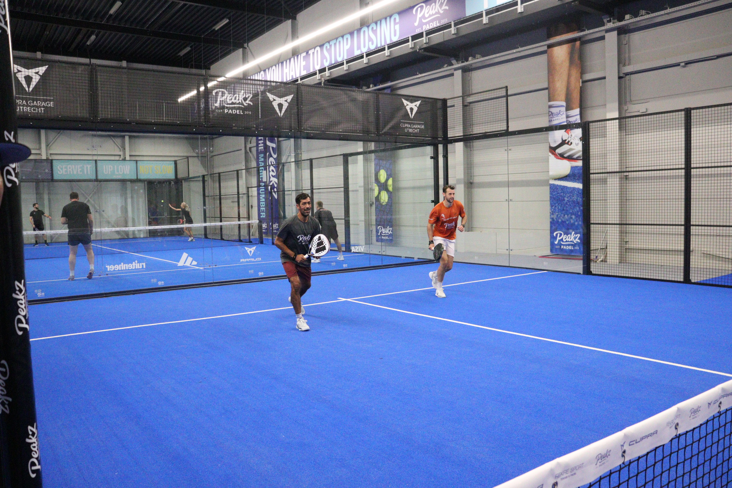 Vrij spelen bij Peakz Padel Amersfoort