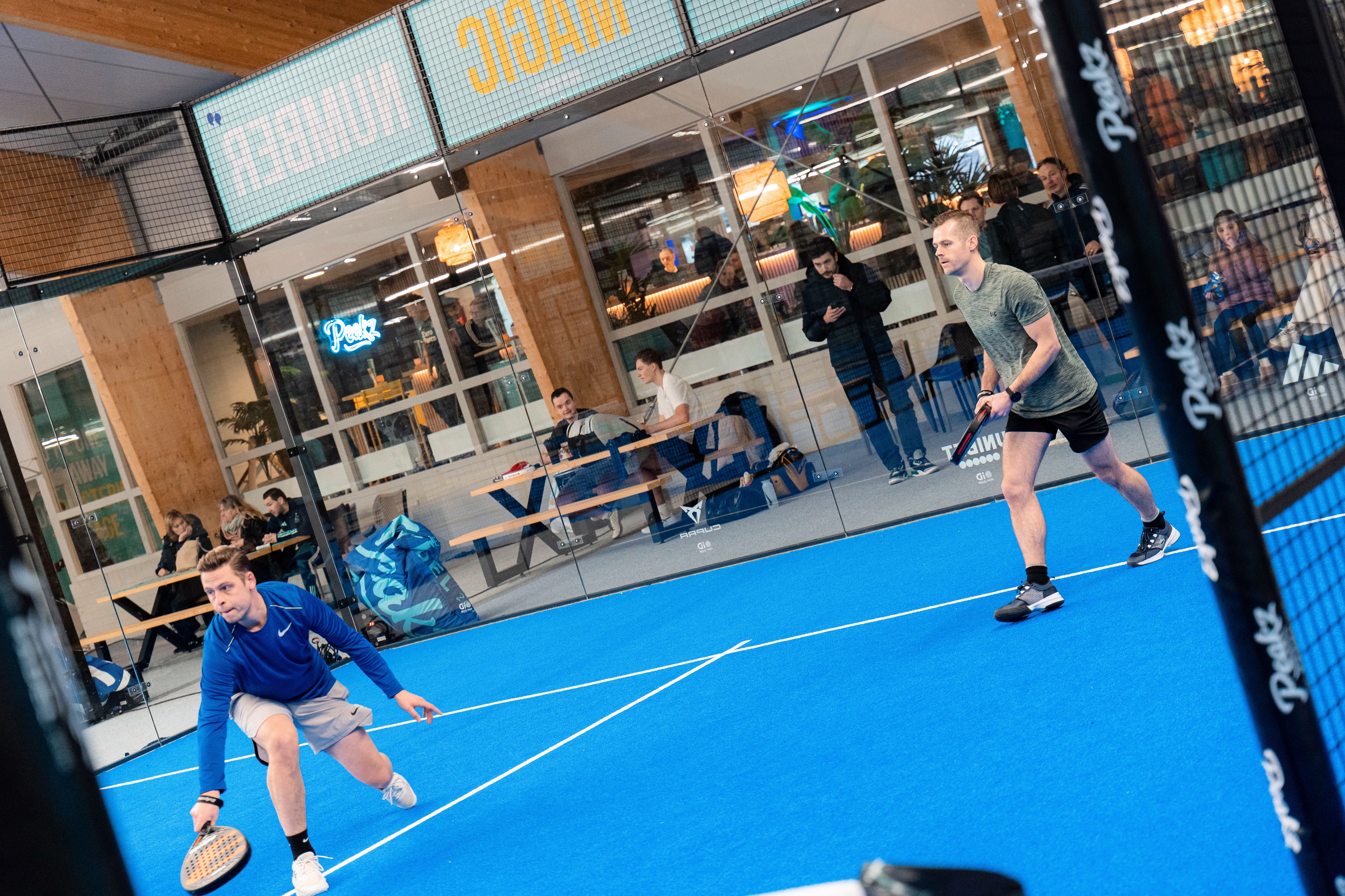 Fanatiek potje padel in Papendrecht