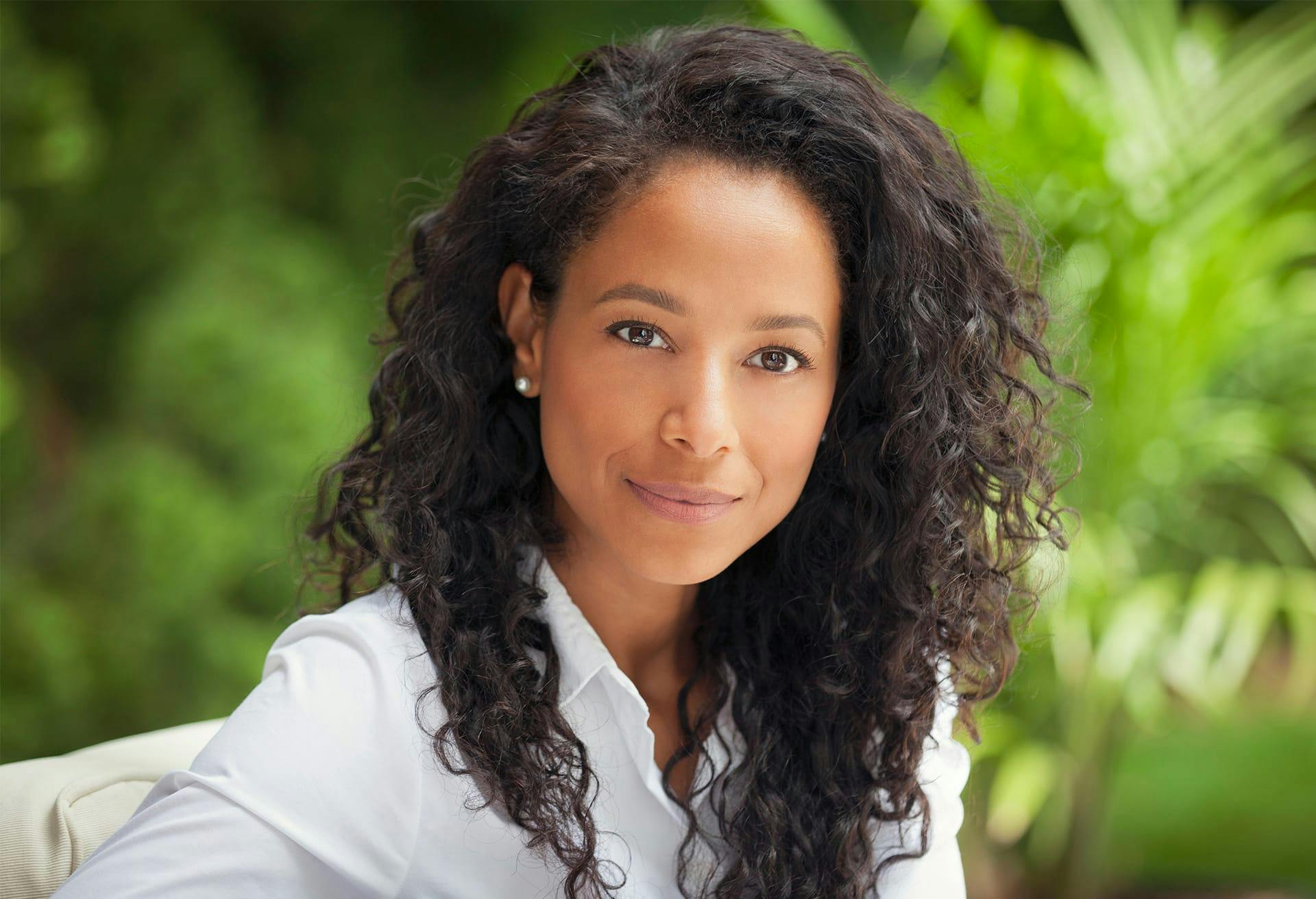 Woman with brown hair