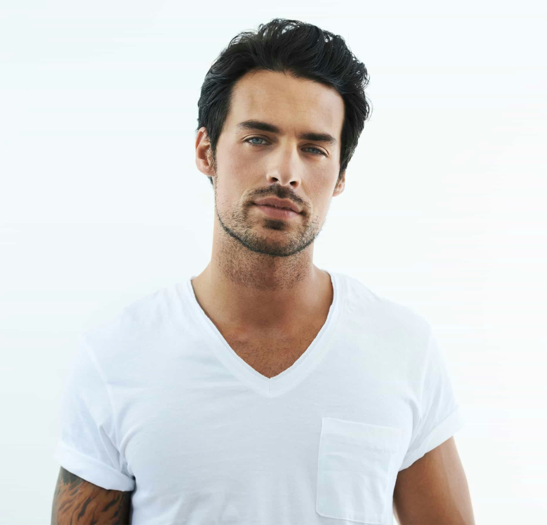 man in a white shirt