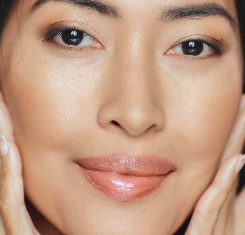 Close up of a woman's face