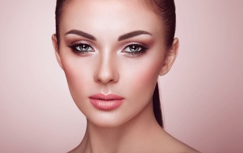 woman wearing eye makeup