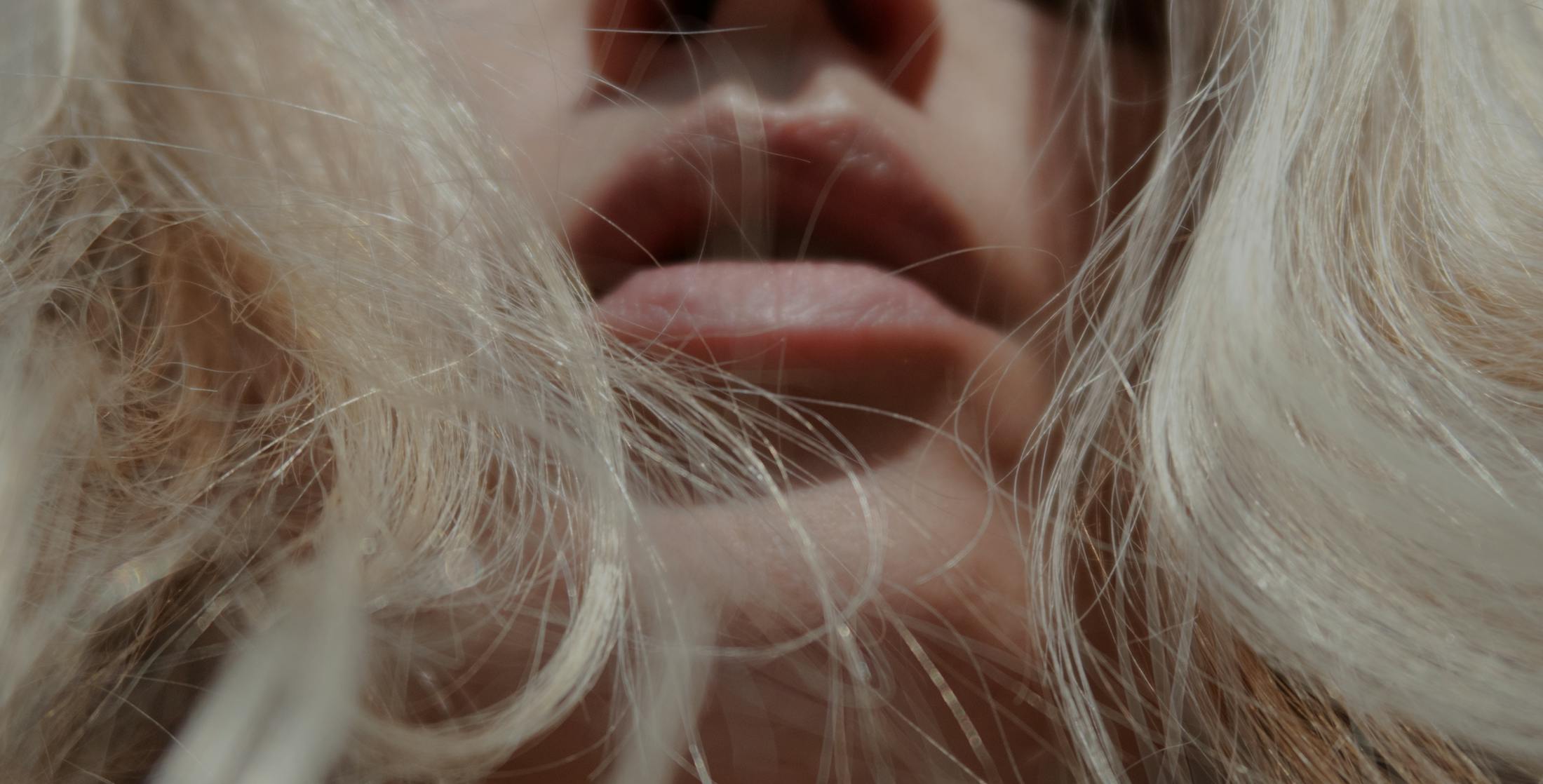 Close up of a girl's lips
