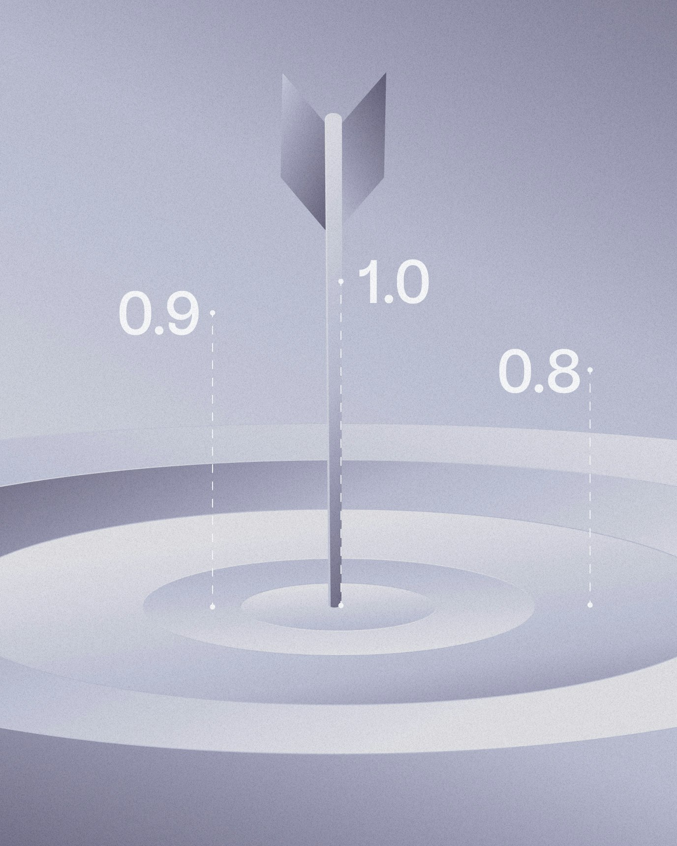 arrow hitting a bullseye target of a 1.0 SaaS magic number