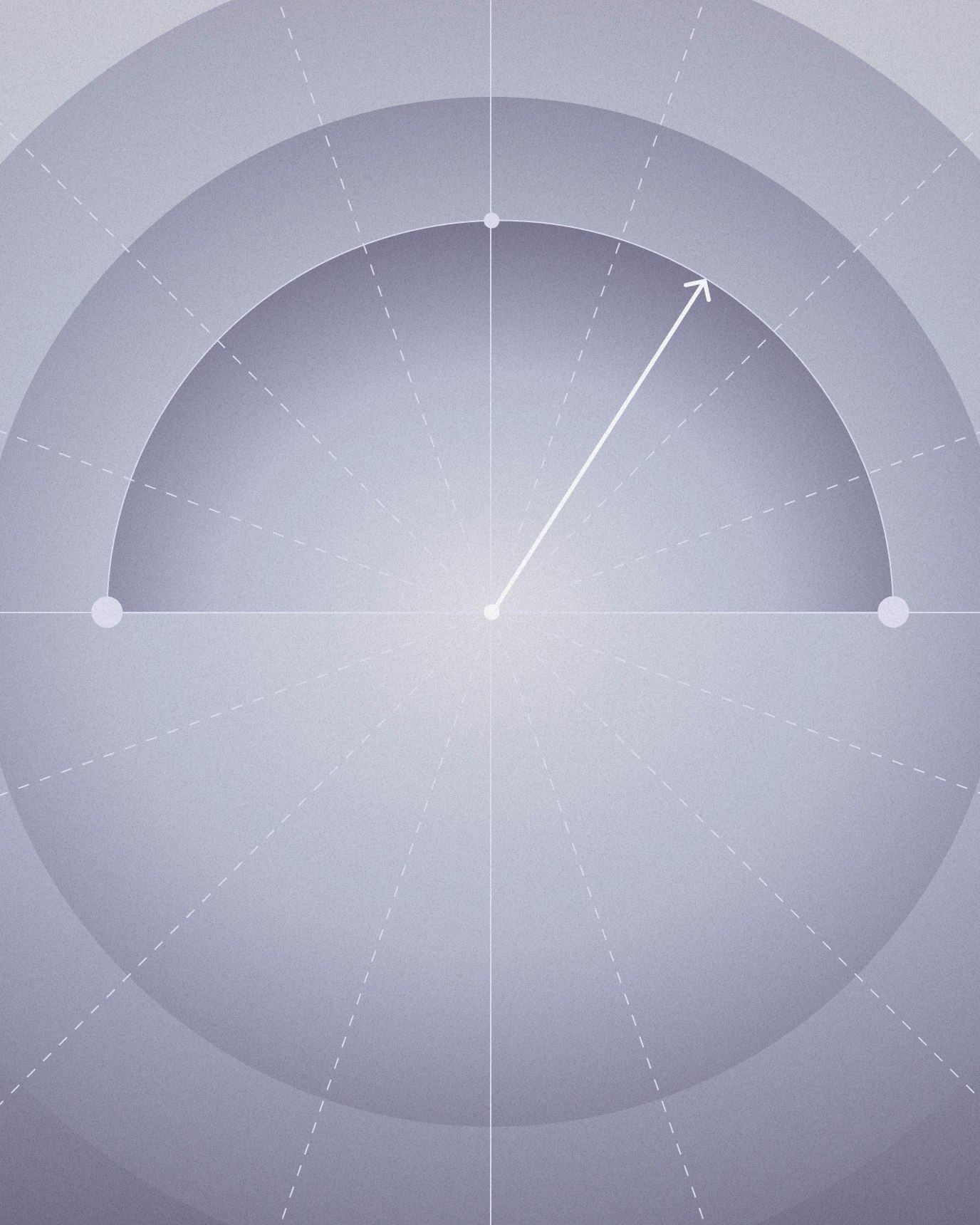 graphic of a gauge chart with the needle moving to the positive side