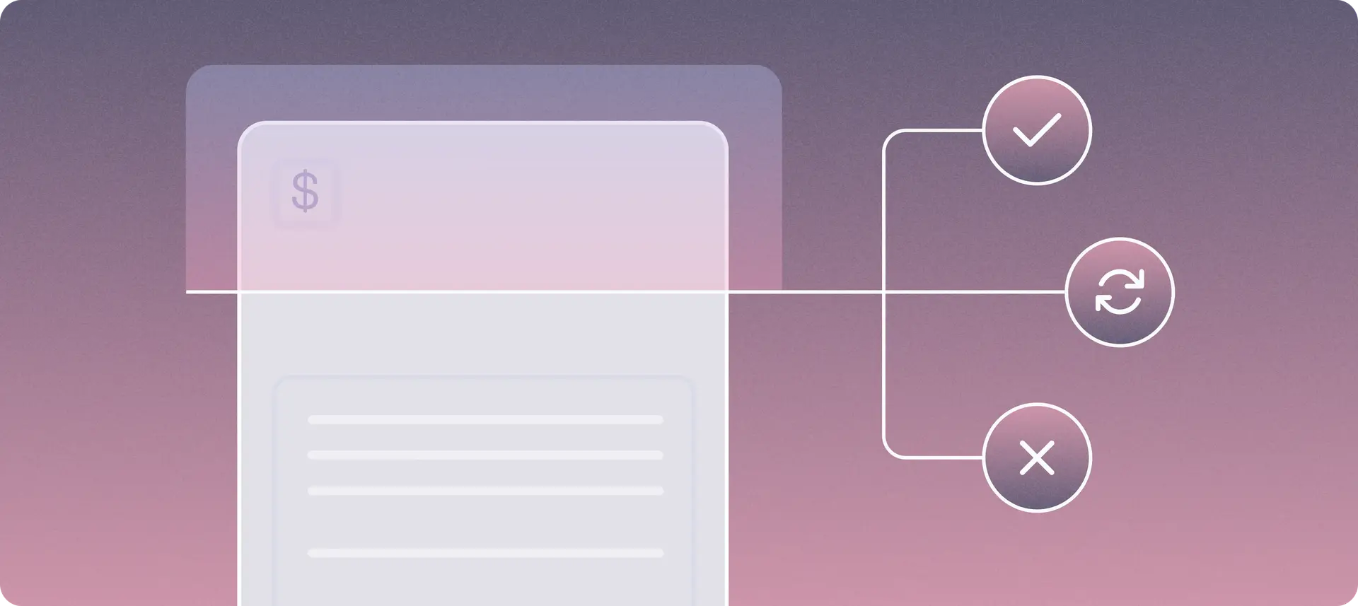 Illustration representing an automated AP workflow