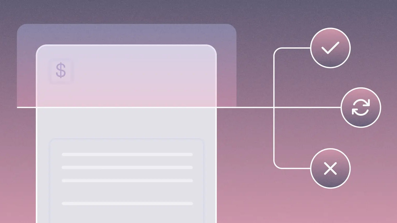 Illustration representing an automated AP workflow